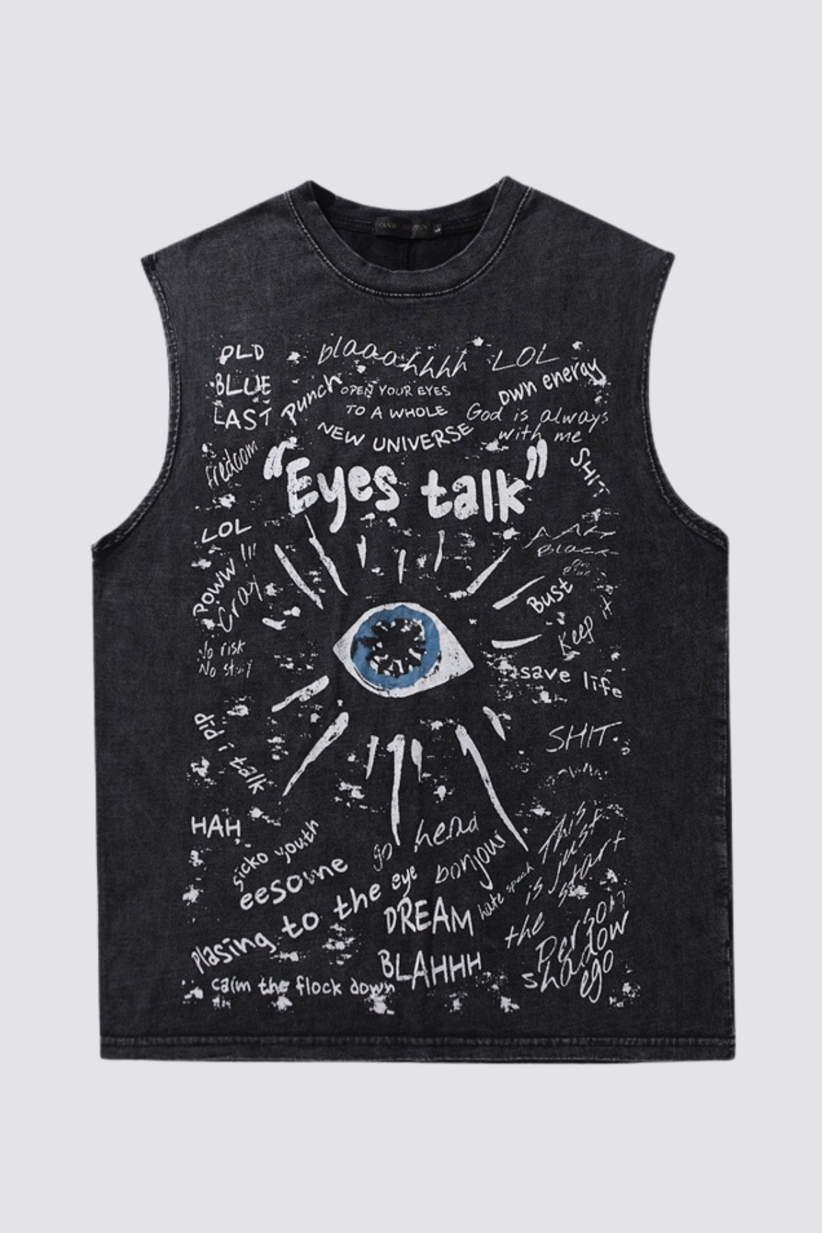 Dust Form Print Sleeveless Top