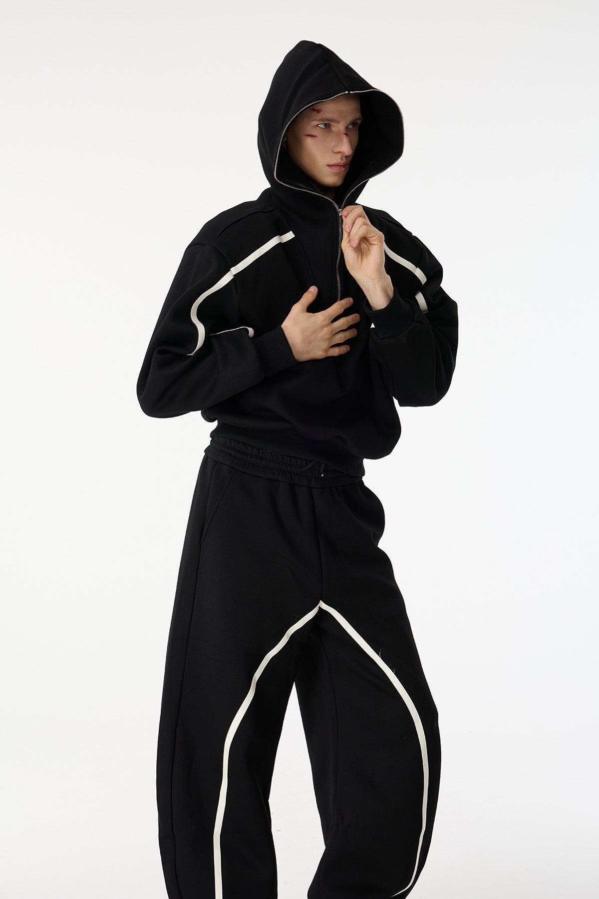 Eclipse Thread Long Sleeve Hooded Jacket