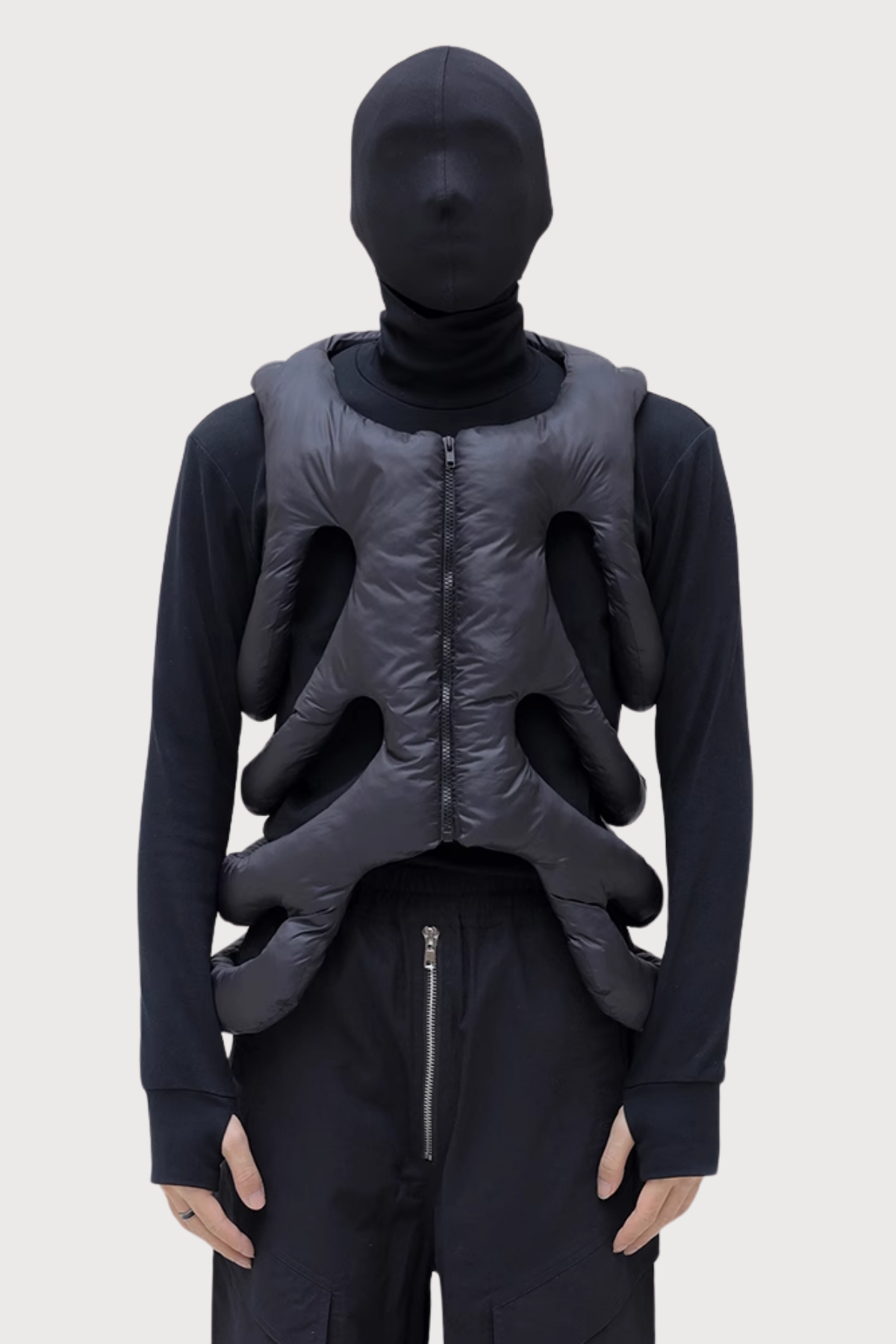 Eclipse Twist Cutout Cotton Utility Vest