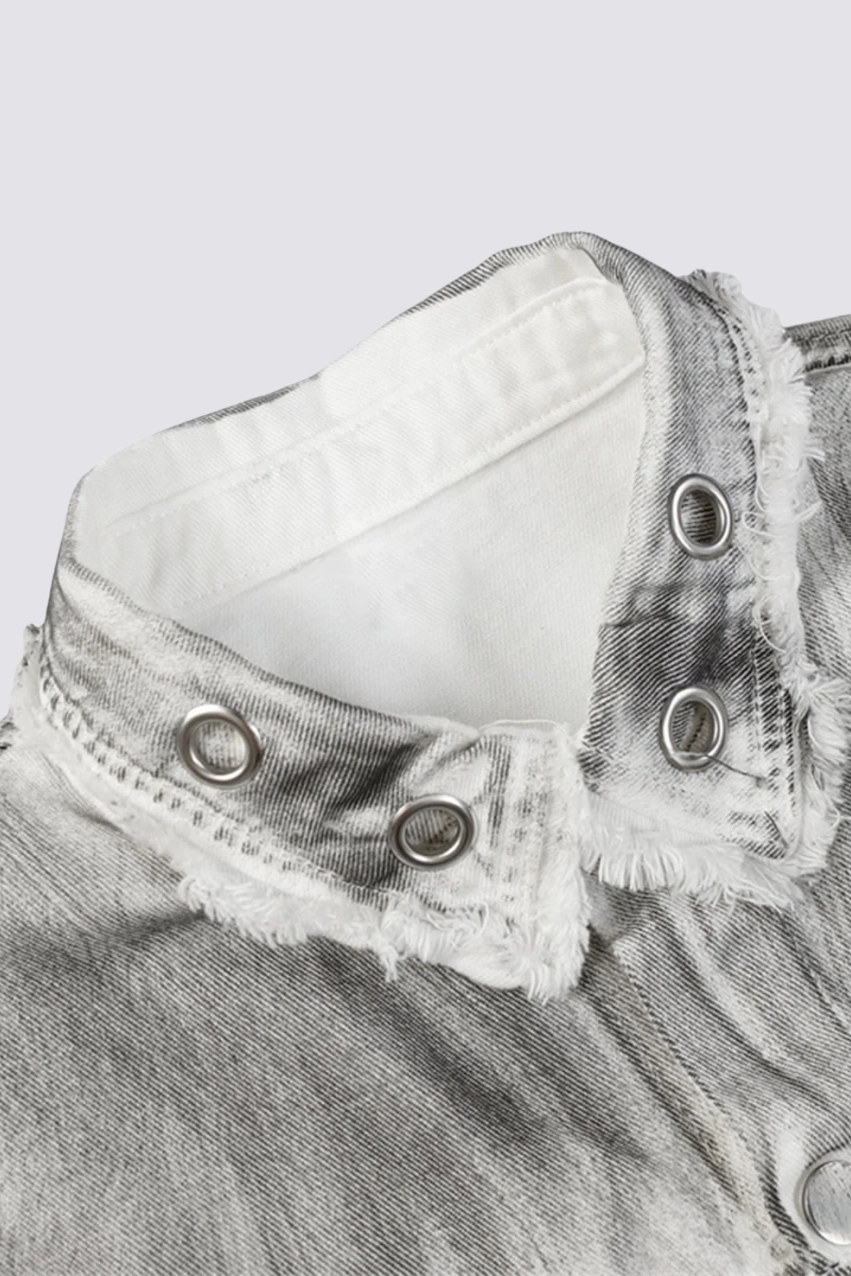 Edge Grain Graffiti Denim Jacket