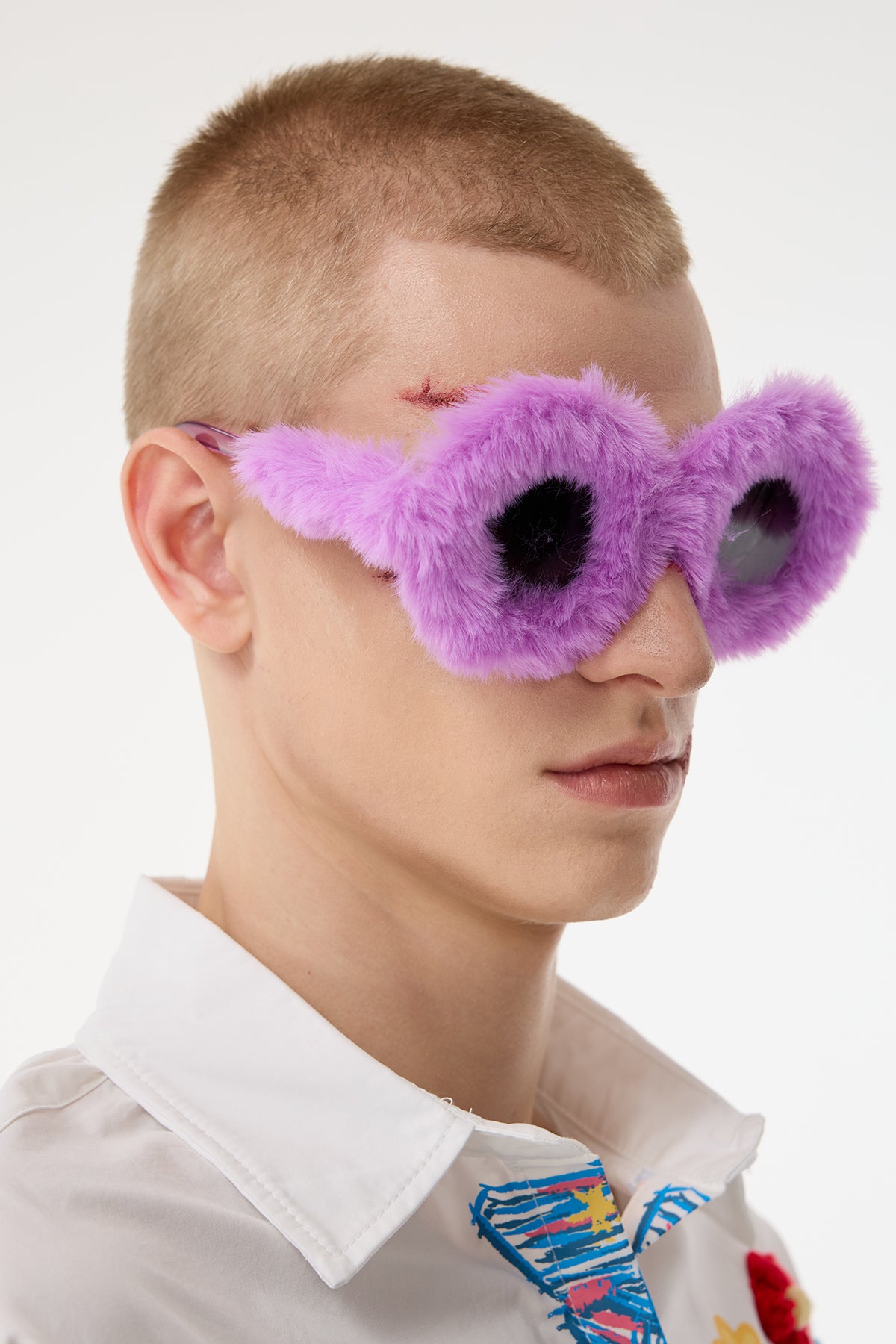 Electric Glare Fur Sunglasses