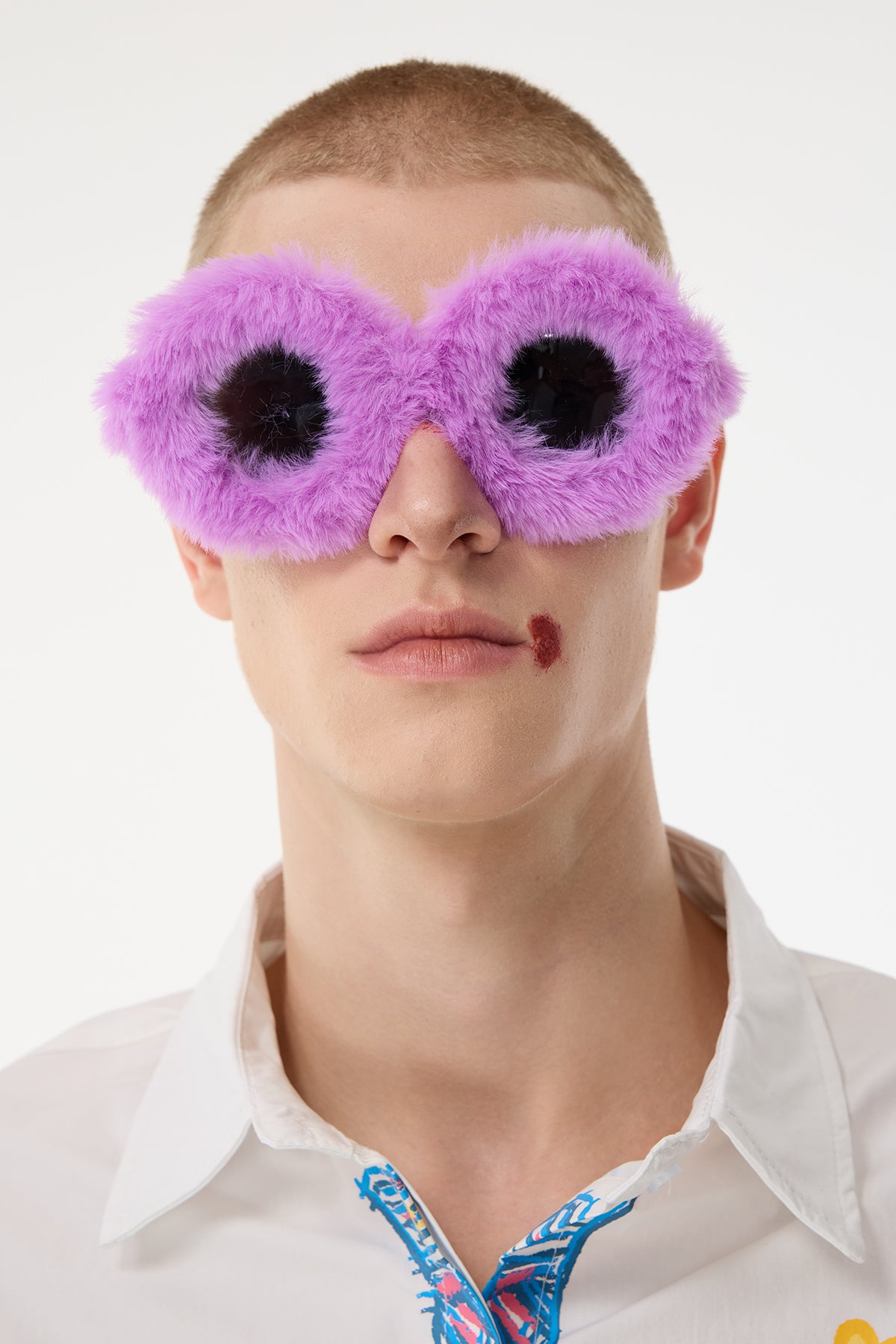 Electric Glare Fur Sunglasses