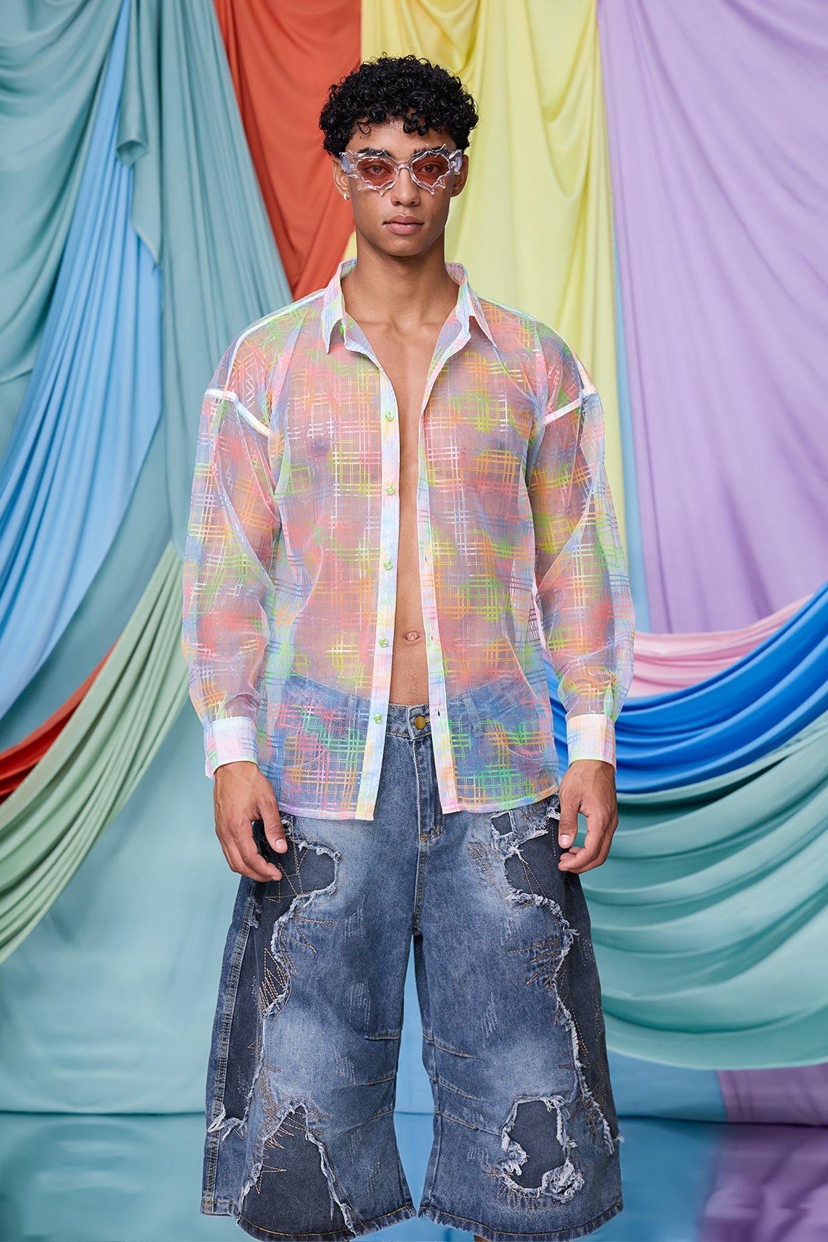 Equal Pulse Plaid Long Sleeve Shirt