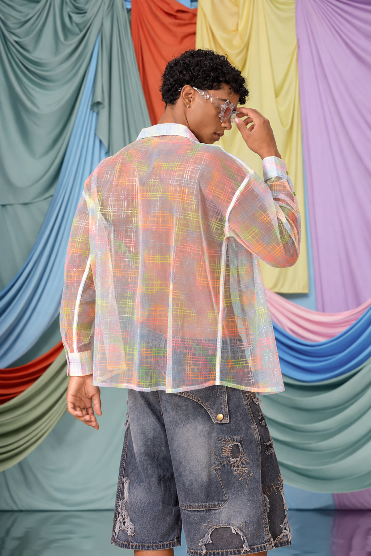 Equal Pulse Plaid Long Sleeve Shirt