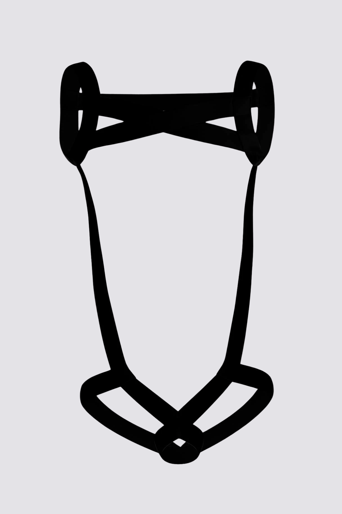 Erotic Wrap Chest Strap Black