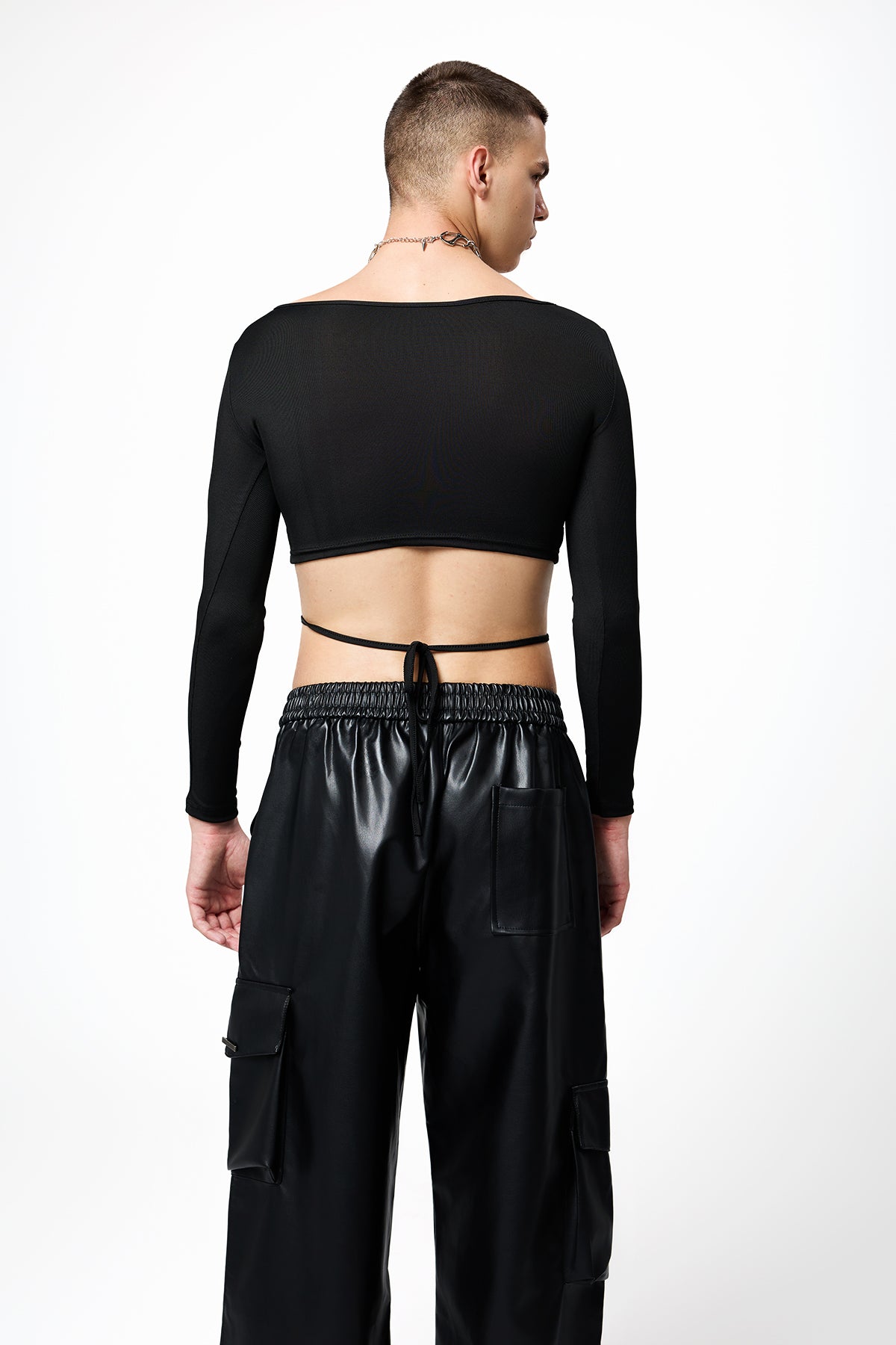 Ethereal Touch Long Sleeve Crop Top