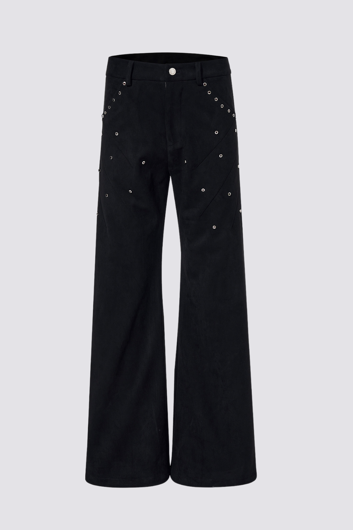 Even Darkness Eyelet Straight Pants