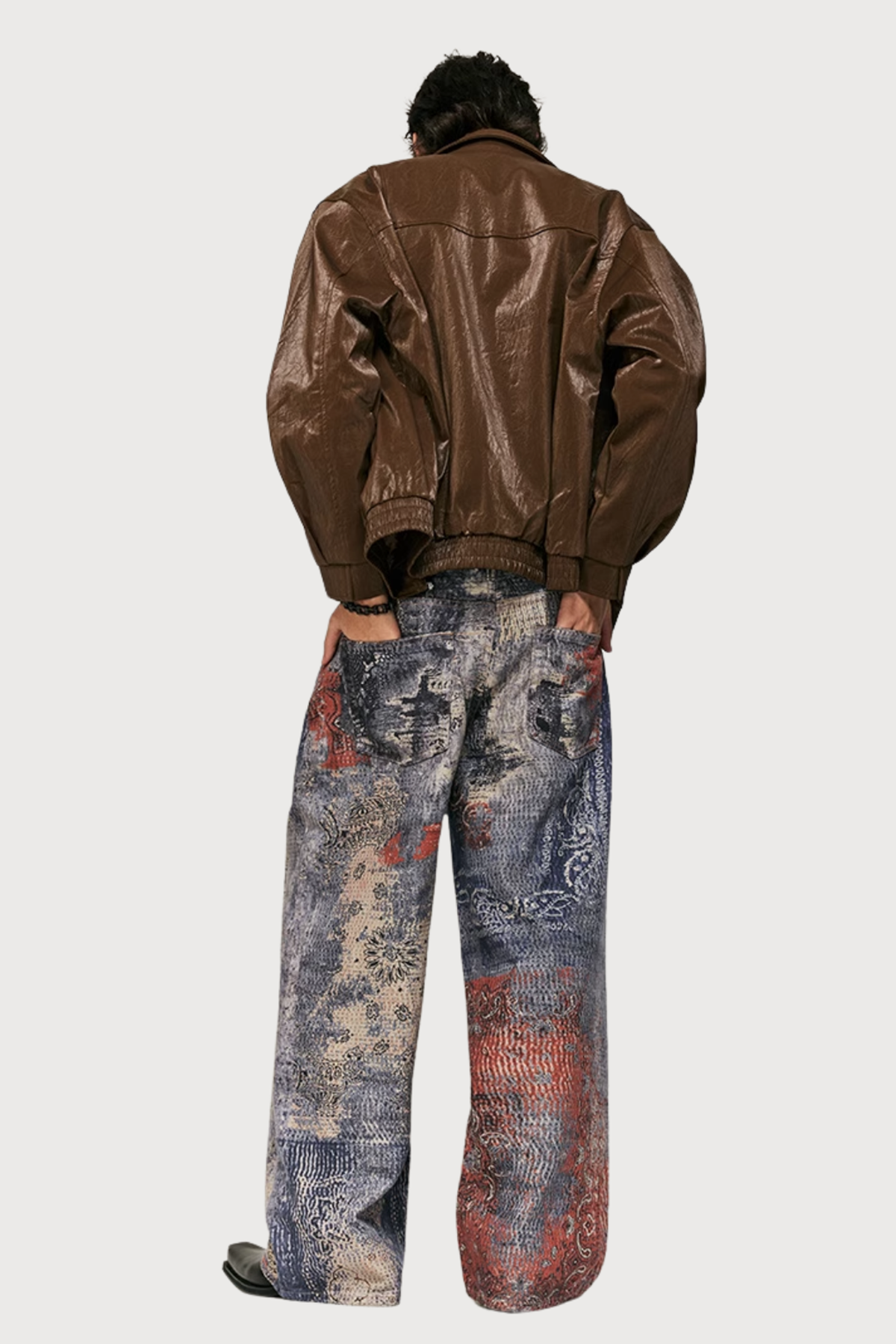 Fade Control Print Straight Jeans