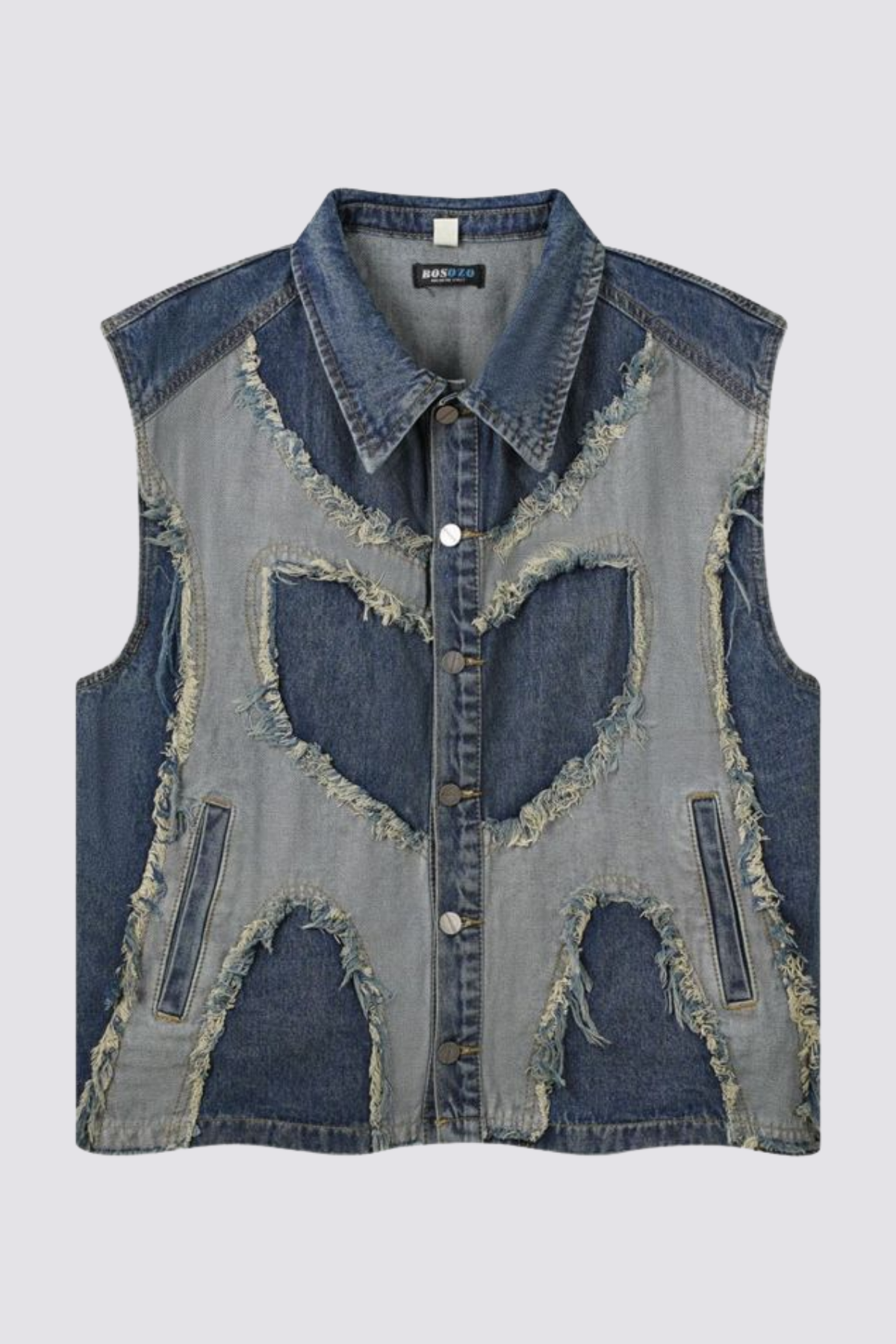 Fade Pulse Deconstructed Denim Vest