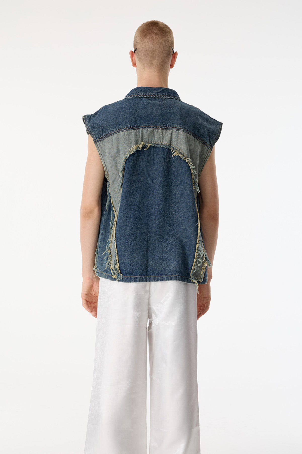 Fade Pulse Deconstructed Denim Vest