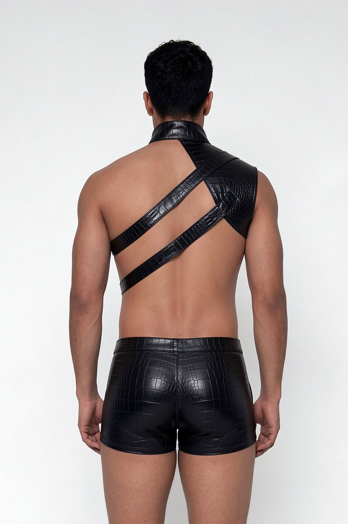 Fetish Code Leather Harness Top