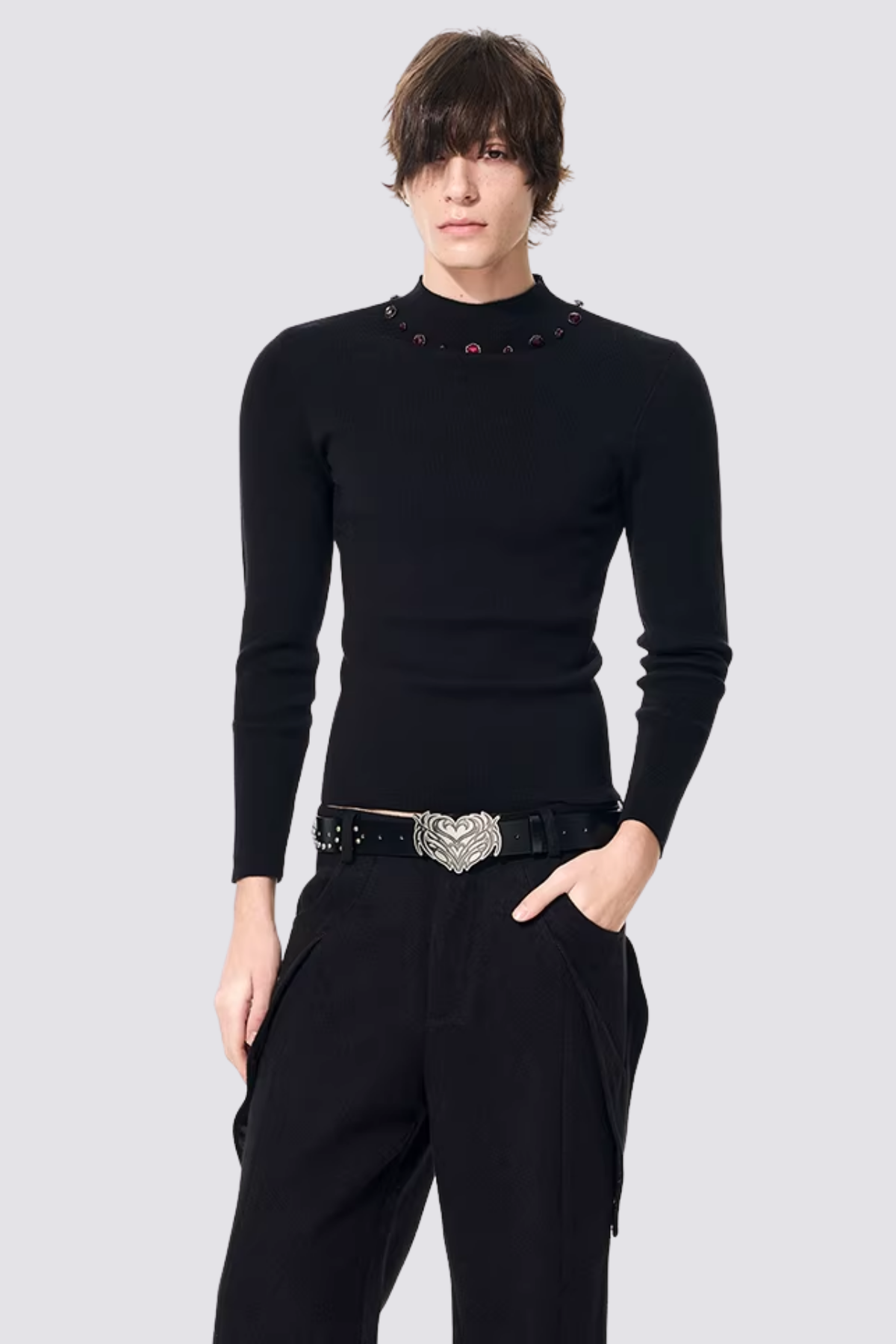 Fiber Glow Long Sleeve Knit Top