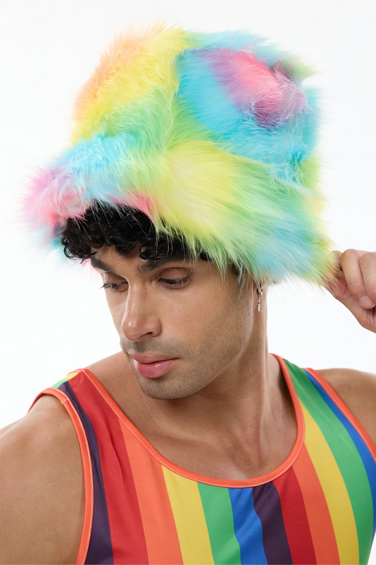 Fierce Prism Rainbow Hat