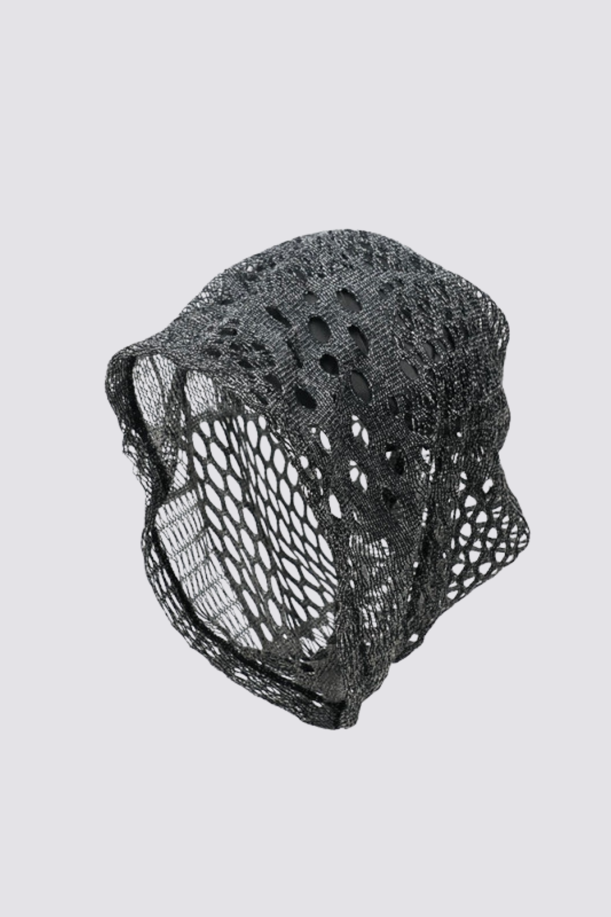 Fine Weave Cutout Hat Black