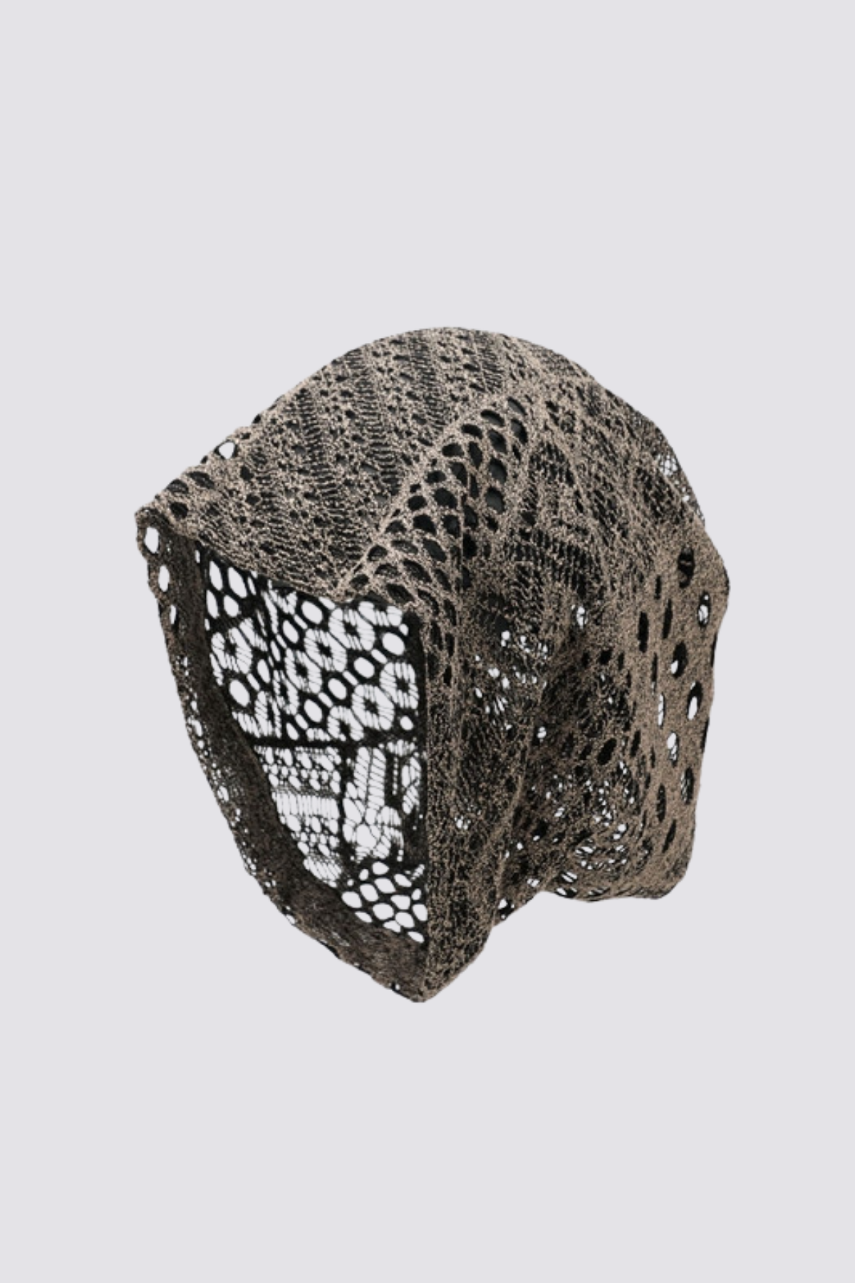 Fine Weave Cutout Hat Brown