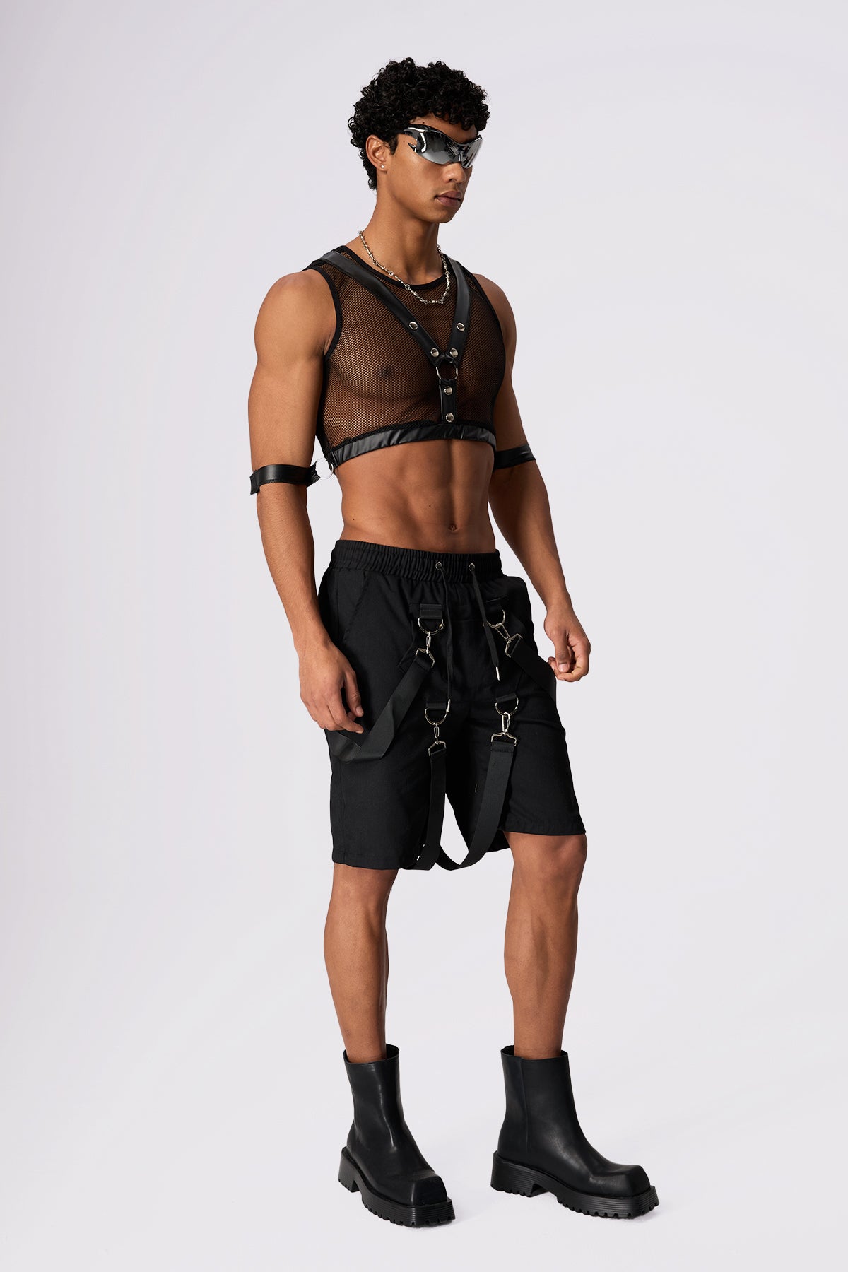 Fire Fishnet Sleeveless Top