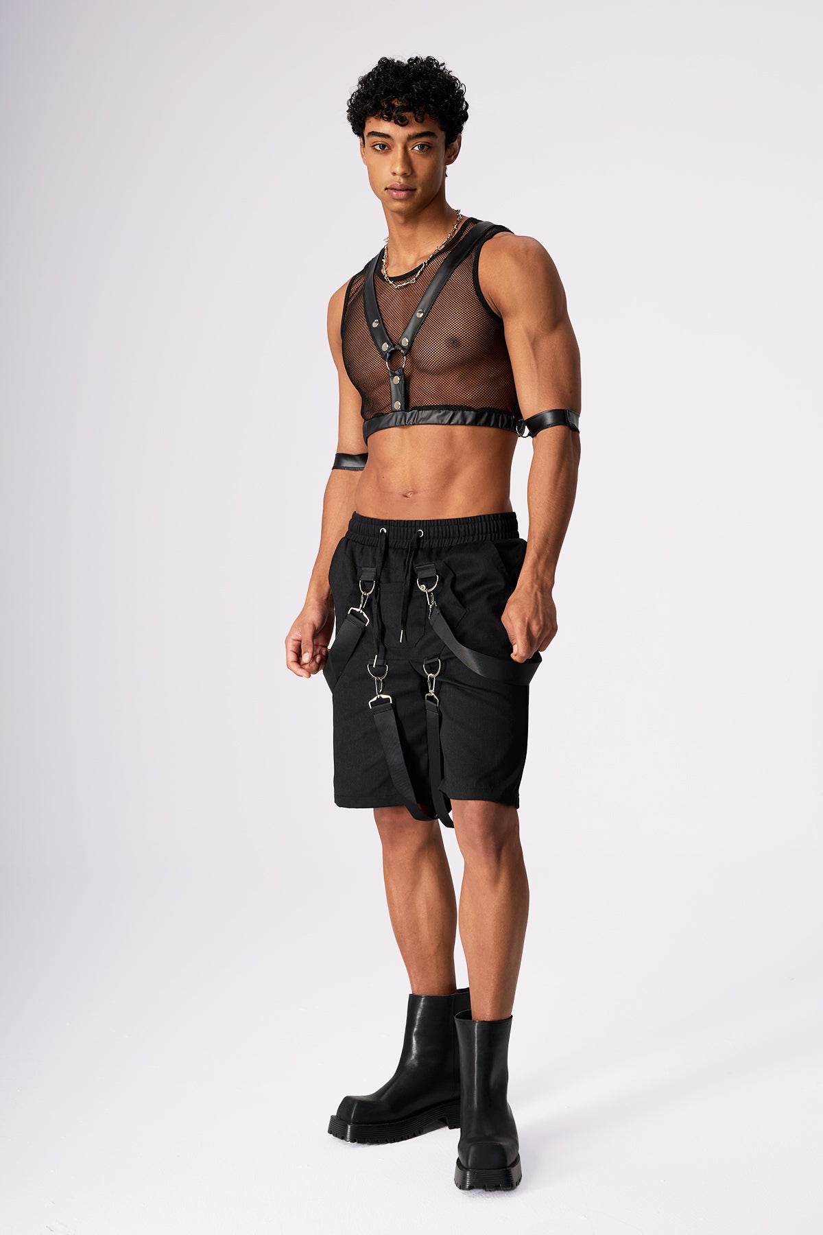 Fire Fishnet Sleeveless Top
