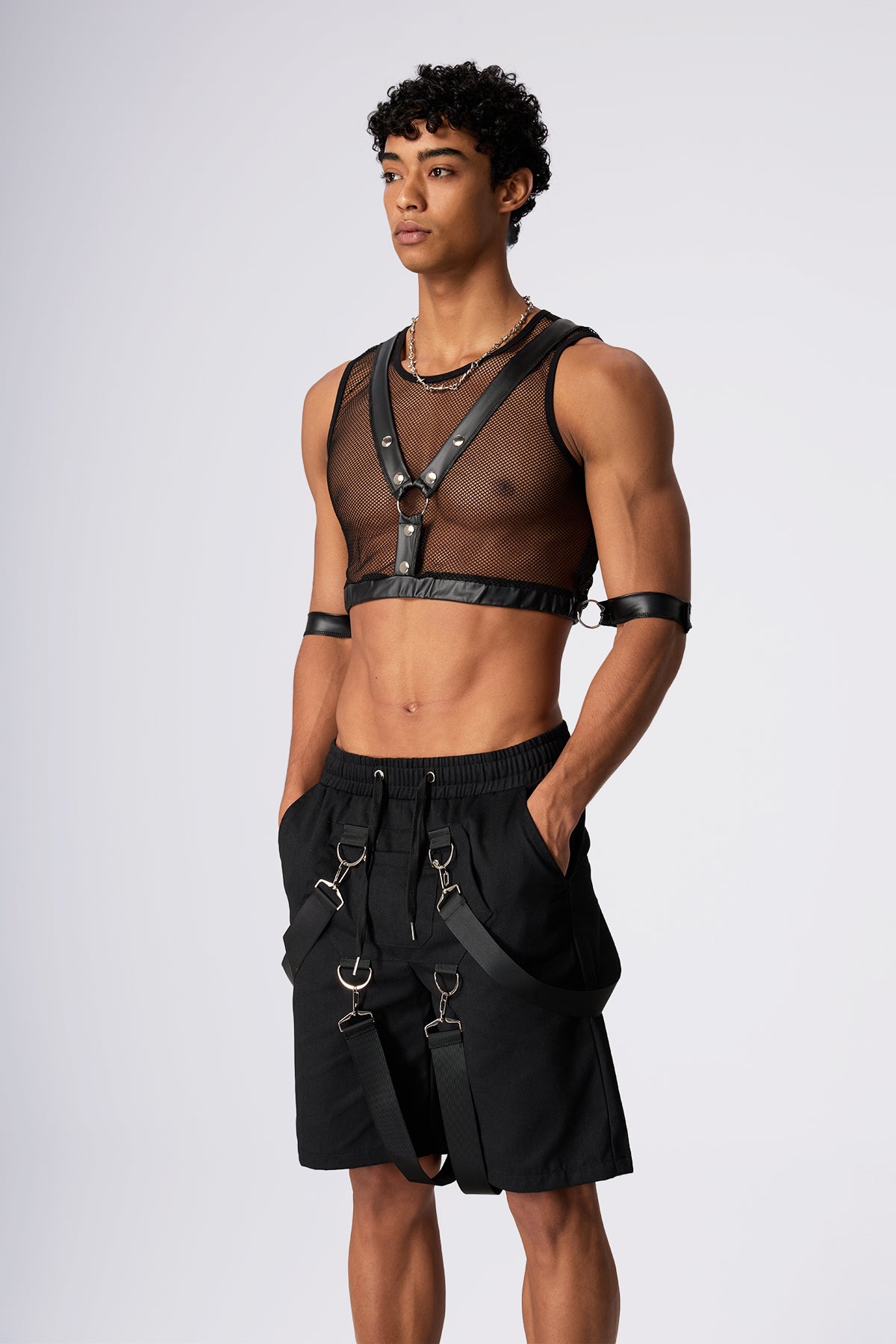 Fire Fishnet Sleeveless Top