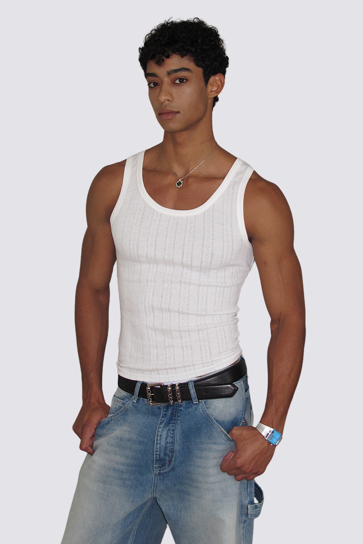 Fixed Line Sleeveless Top