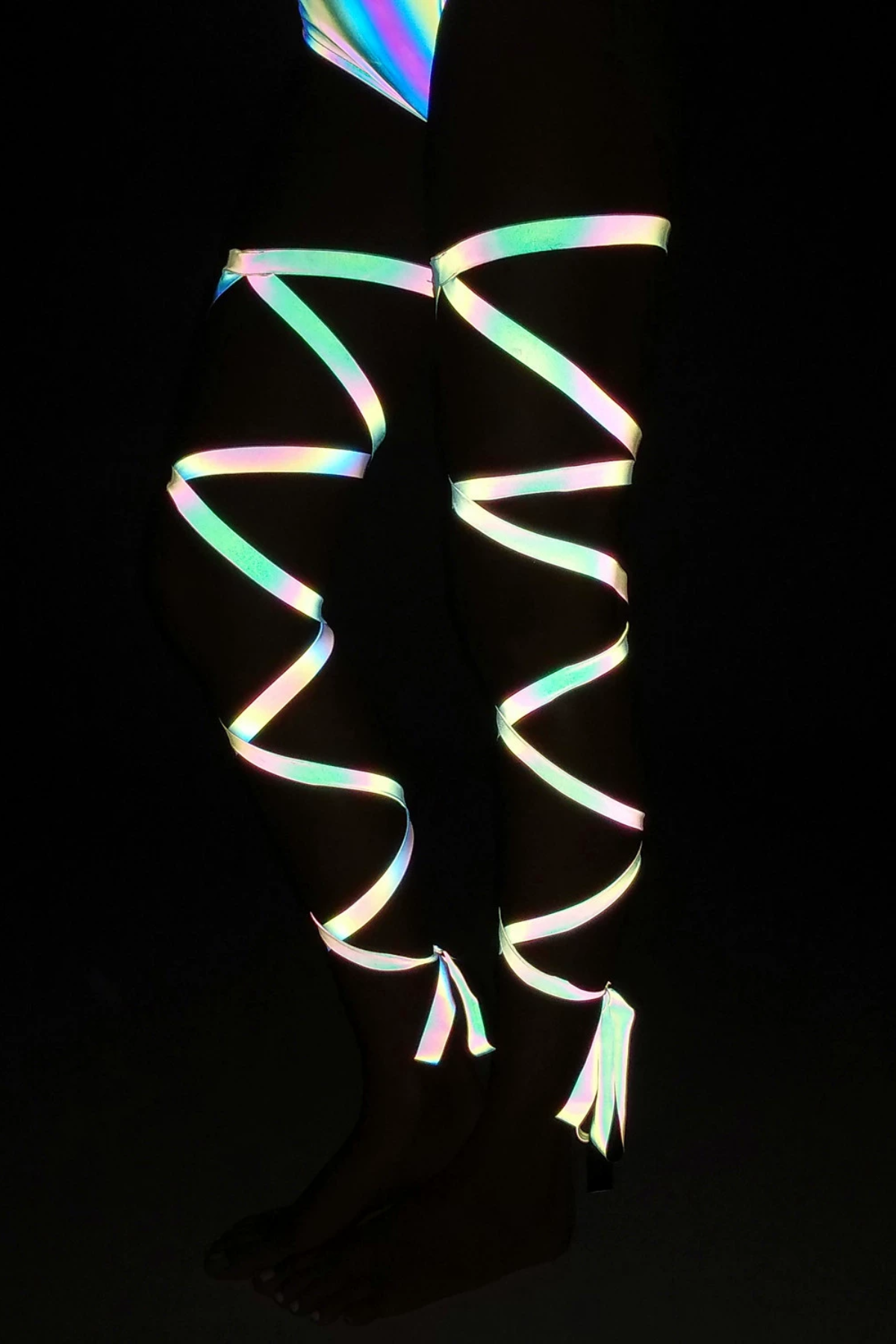 Flash Fabric Reflective Cross Leggings