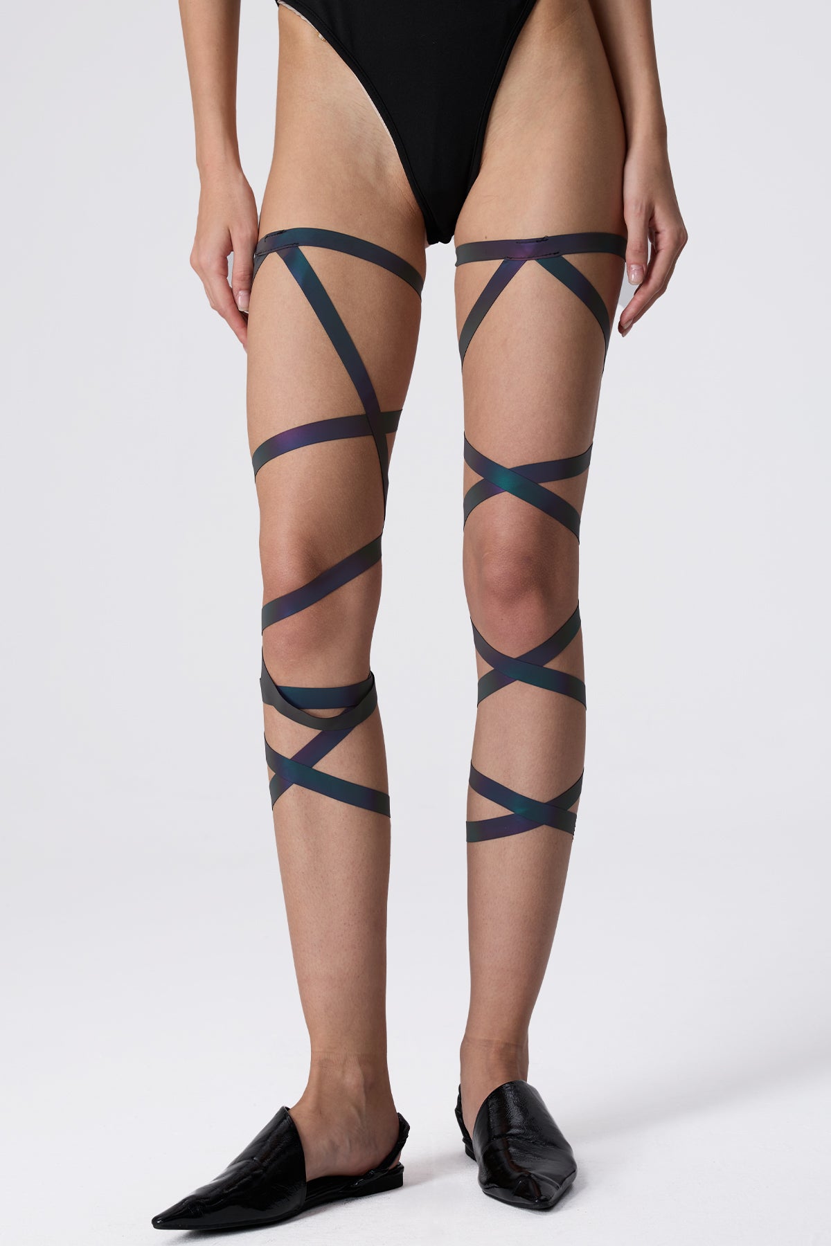 Flash Fabric Reflective Cross Leggings