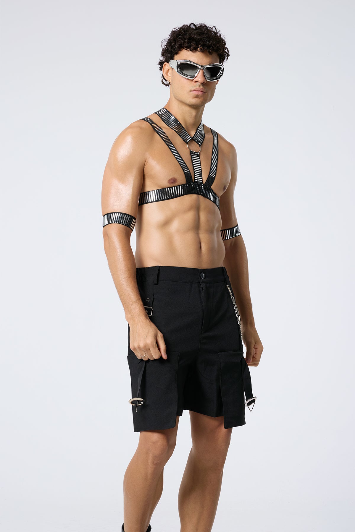 Flash Glow Sequin Chest Strap