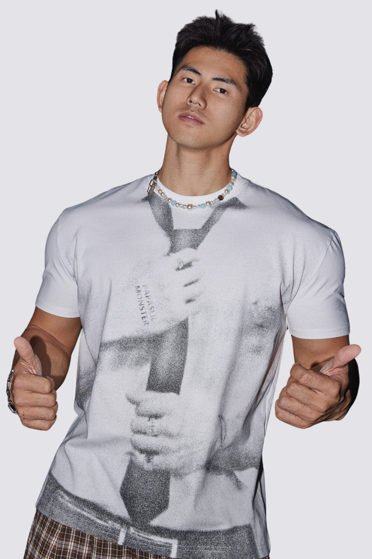 Flat Trace Print Top