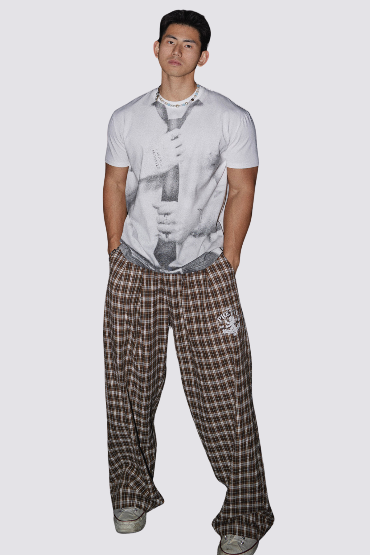 Flat Trace Print Top