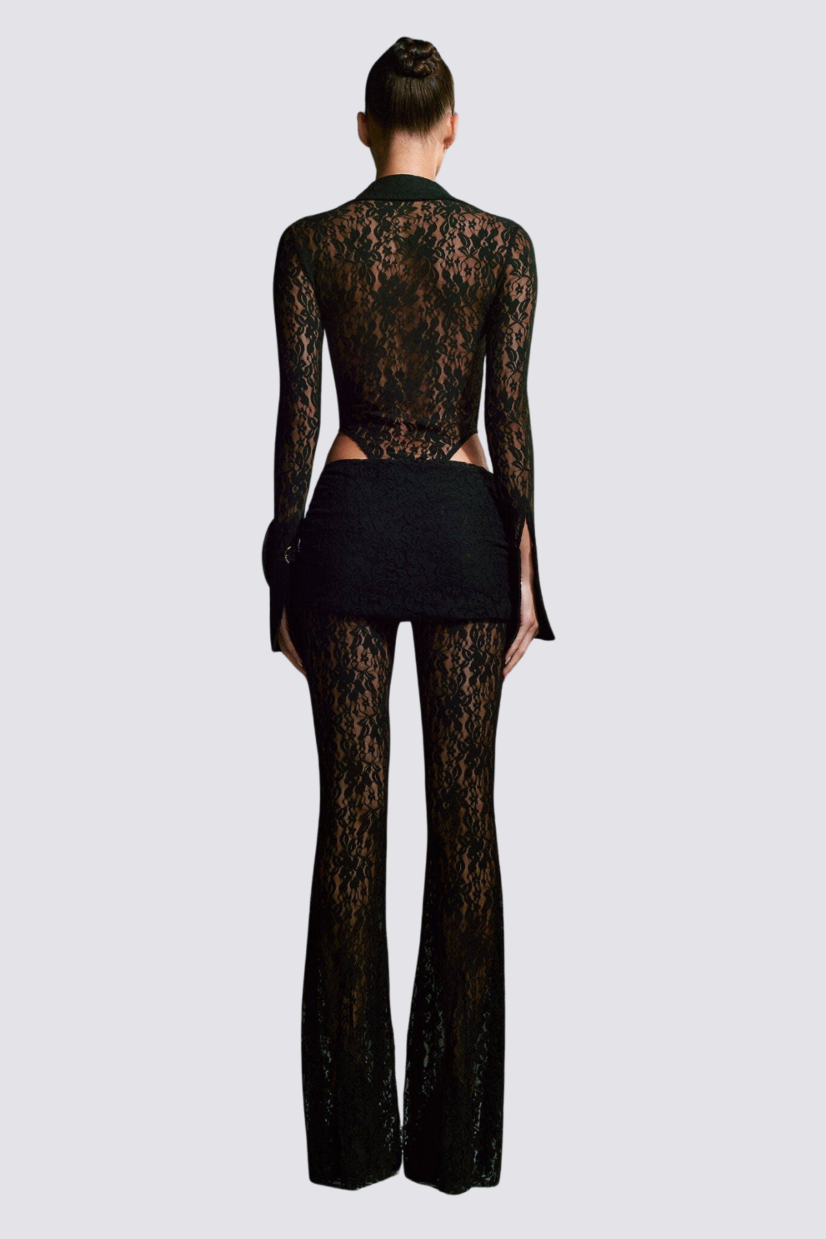 Flex Chain Lace V Neck Bodysuit