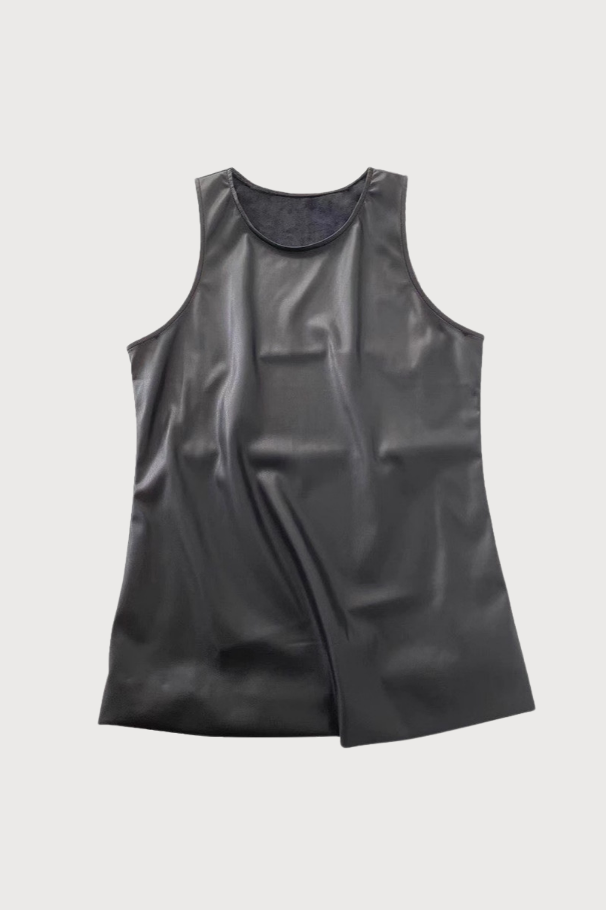 Flex Fang Cutout Leather Sleeveless Top