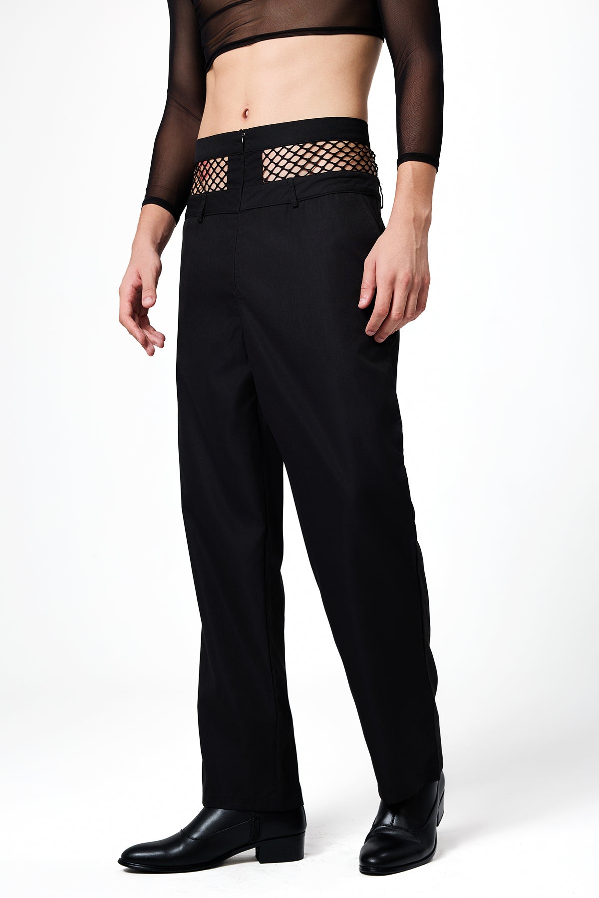 Flex Fitty Straight Low Rise Grid Pants