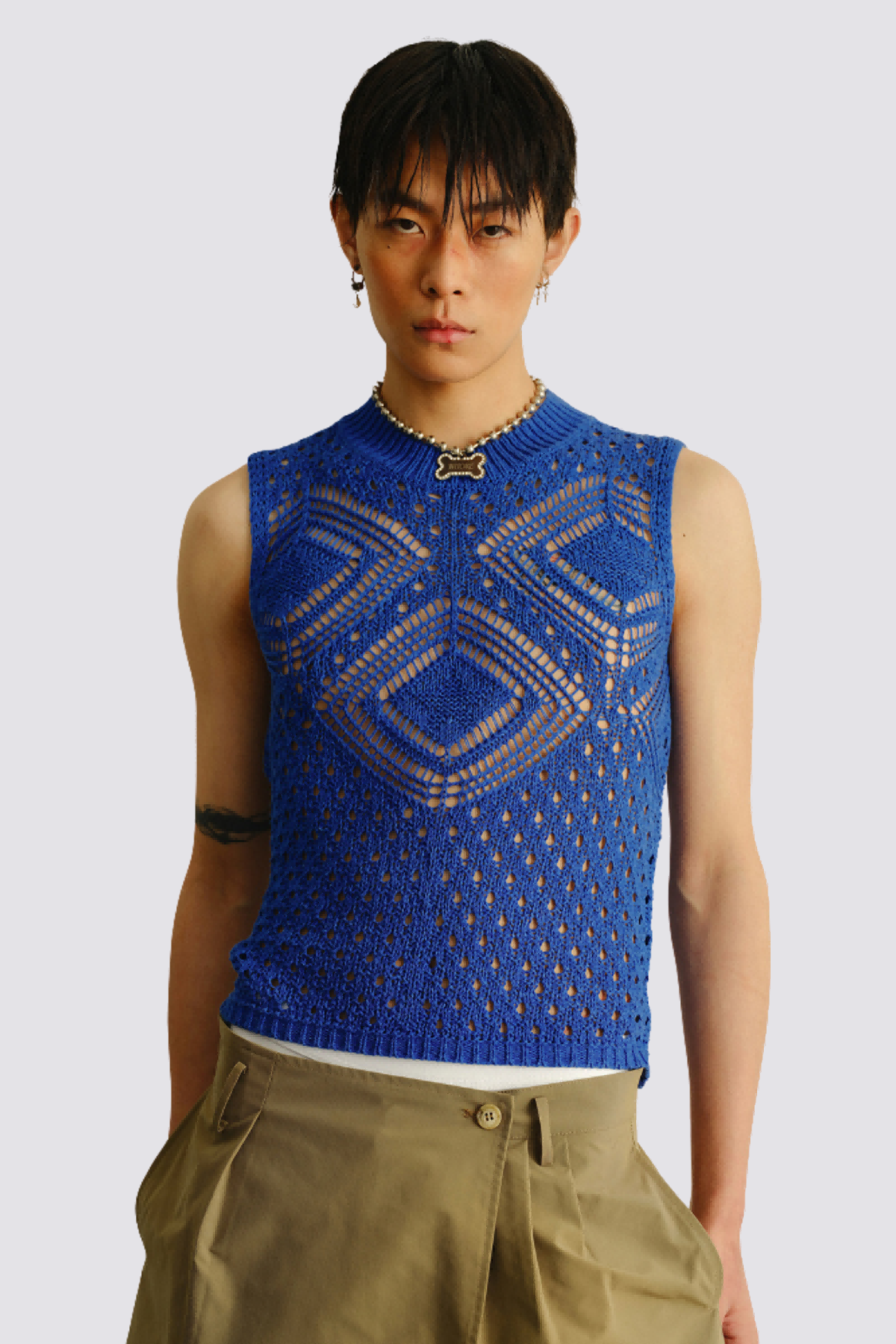 Flex Weave Knit Sleeveless Top