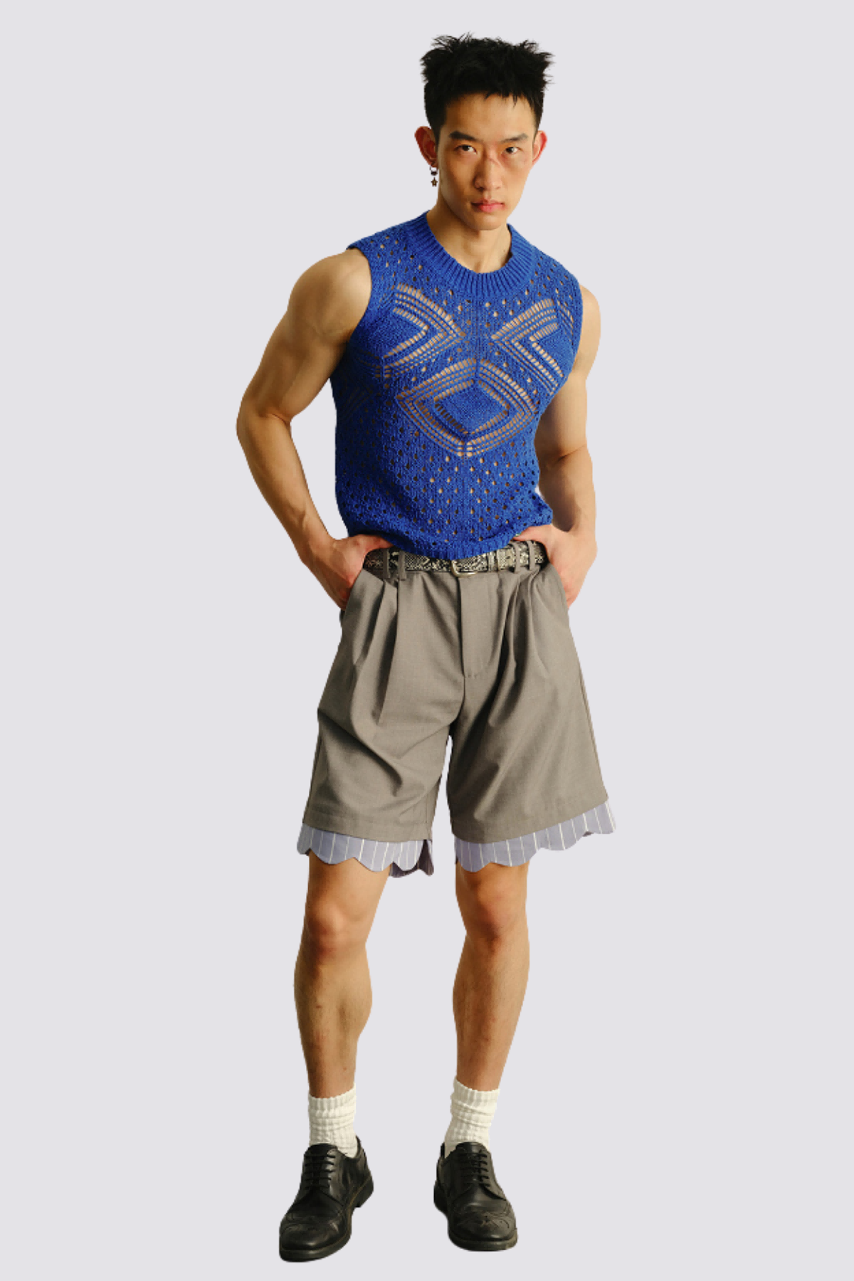 Flex Weave Knit Sleeveless Top