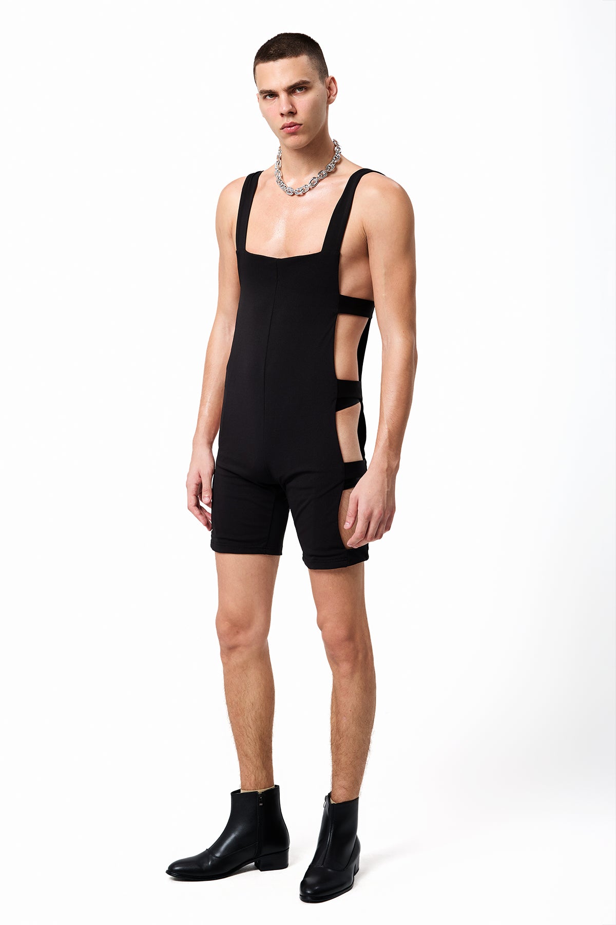 Fluid Frame Bandage Cutout Playsuit