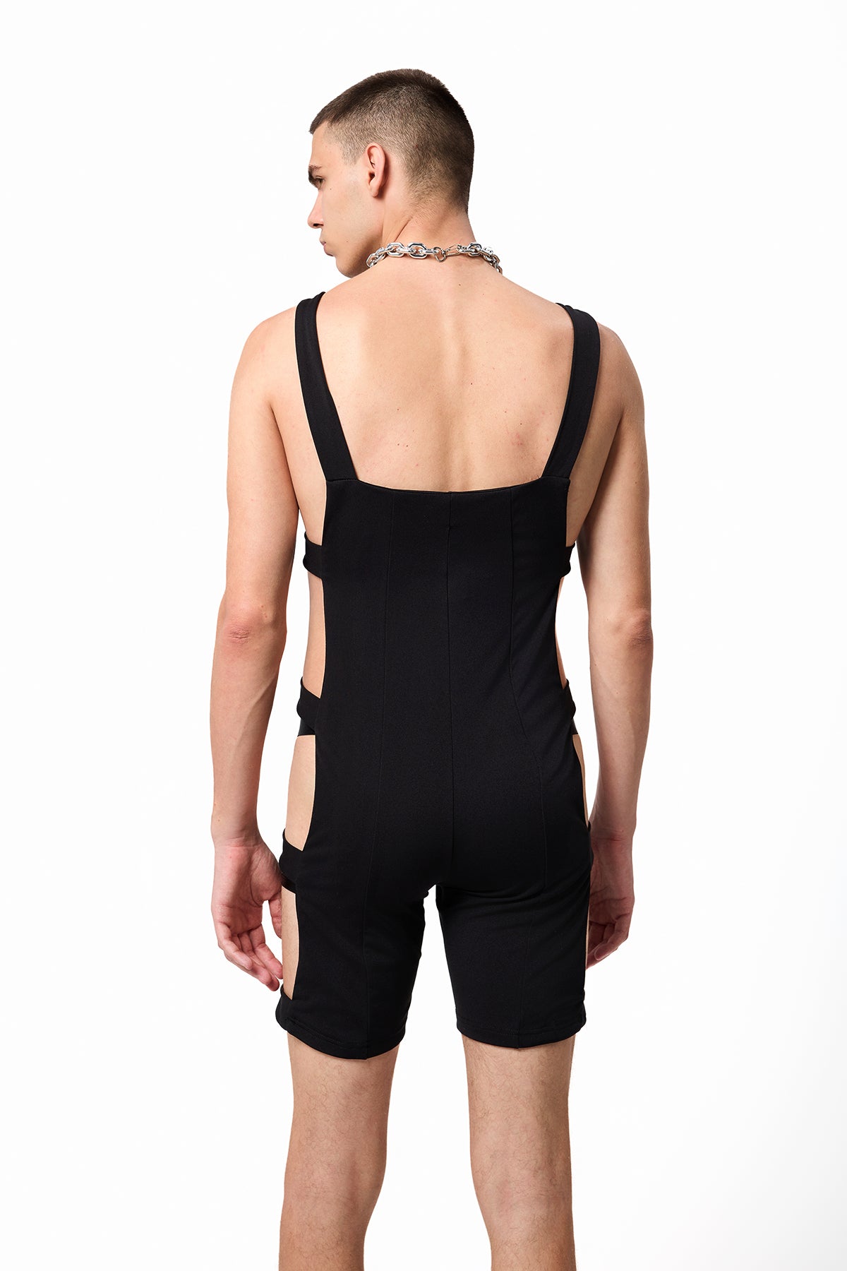 Fluid Frame Bandage Cutout Playsuit