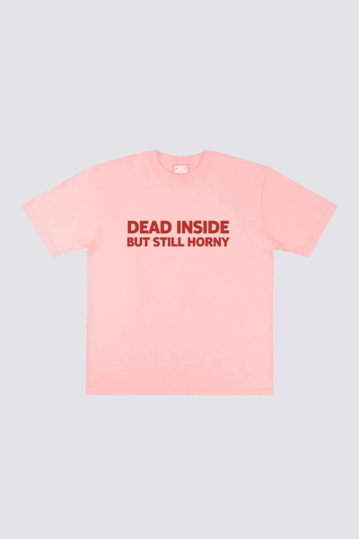 Fluid Graphic Print T-Shirt Pink