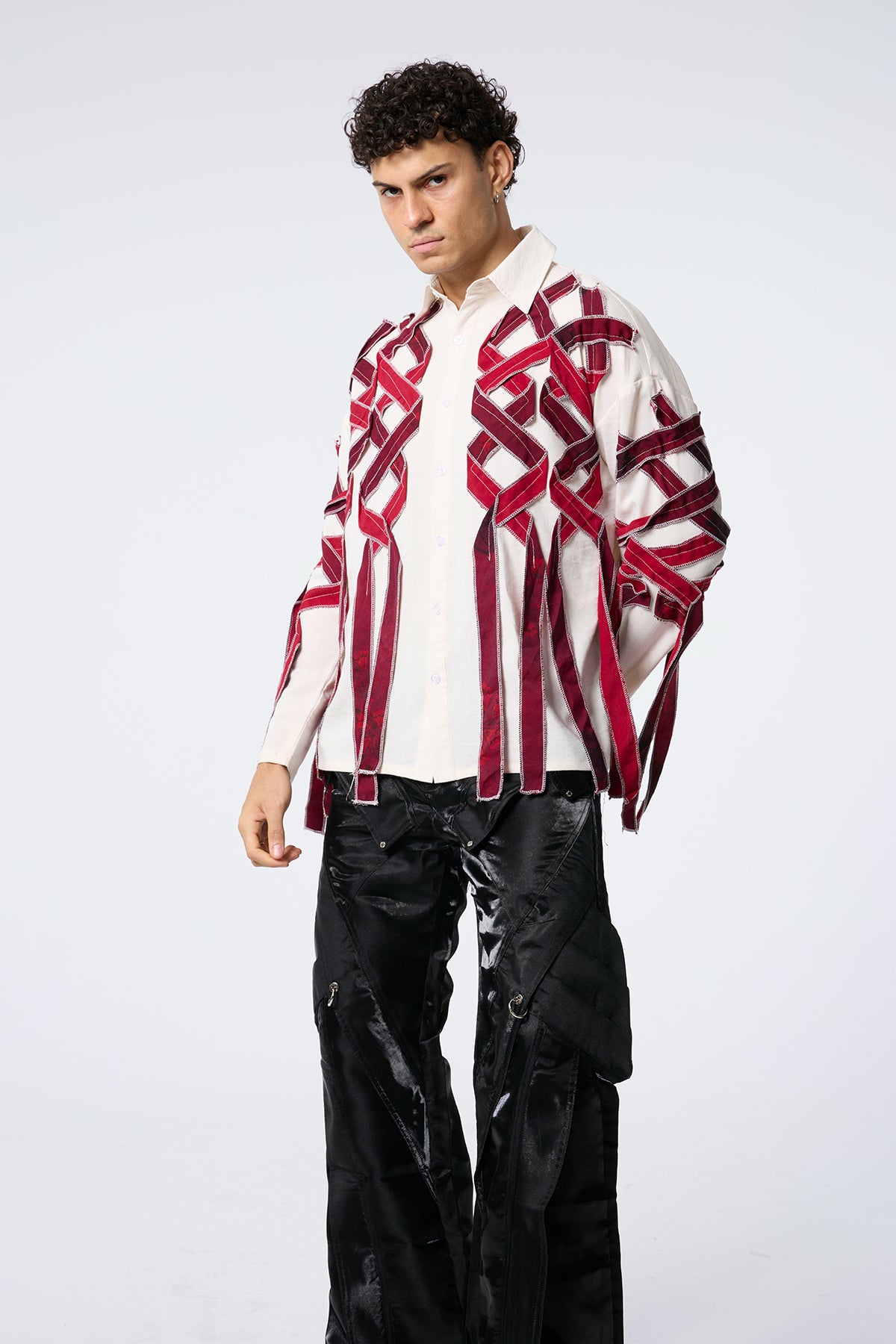 Form Flicker Fringe Long Sleeve Shirts