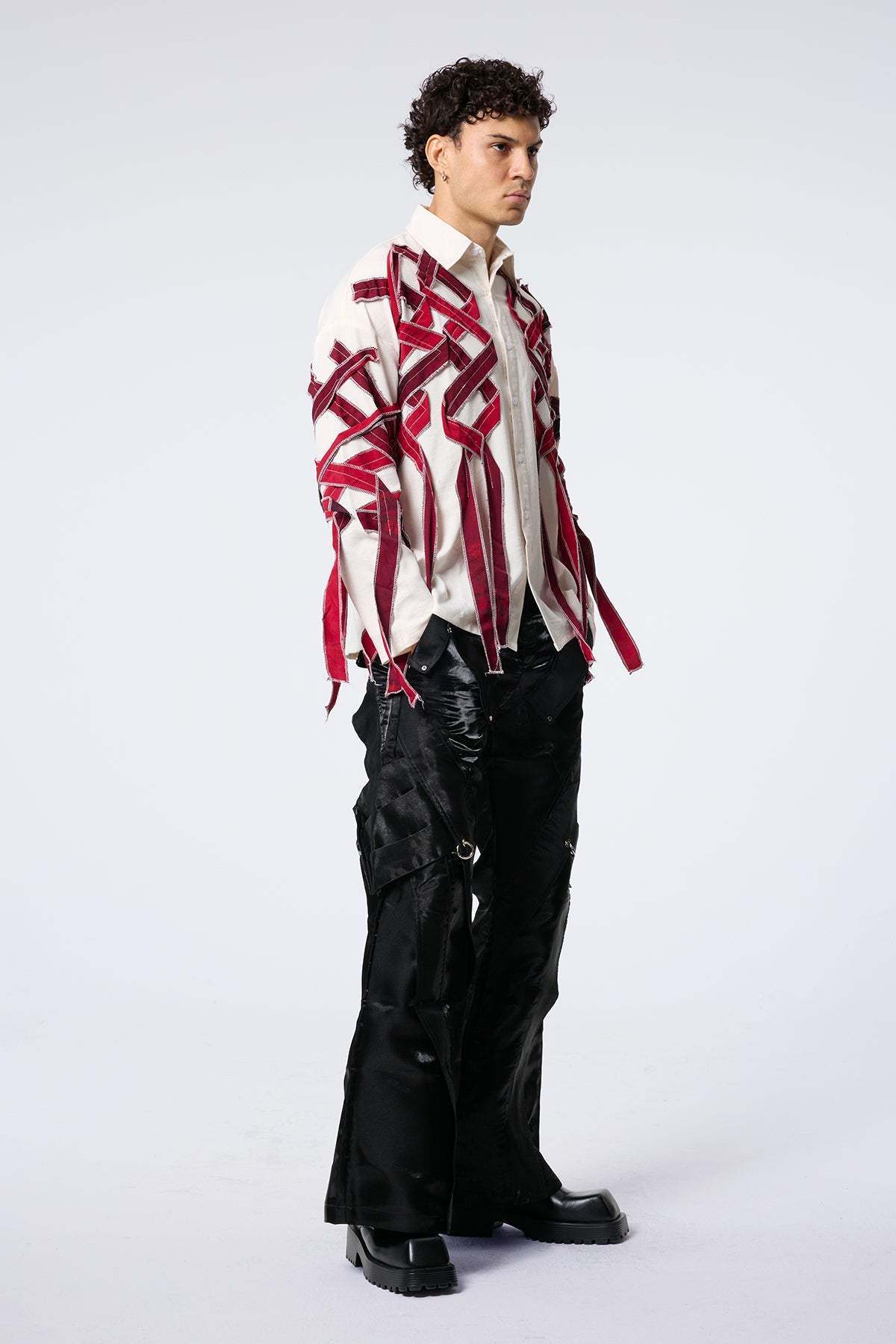 Form Flicker Fringe Long Sleeve Shirts