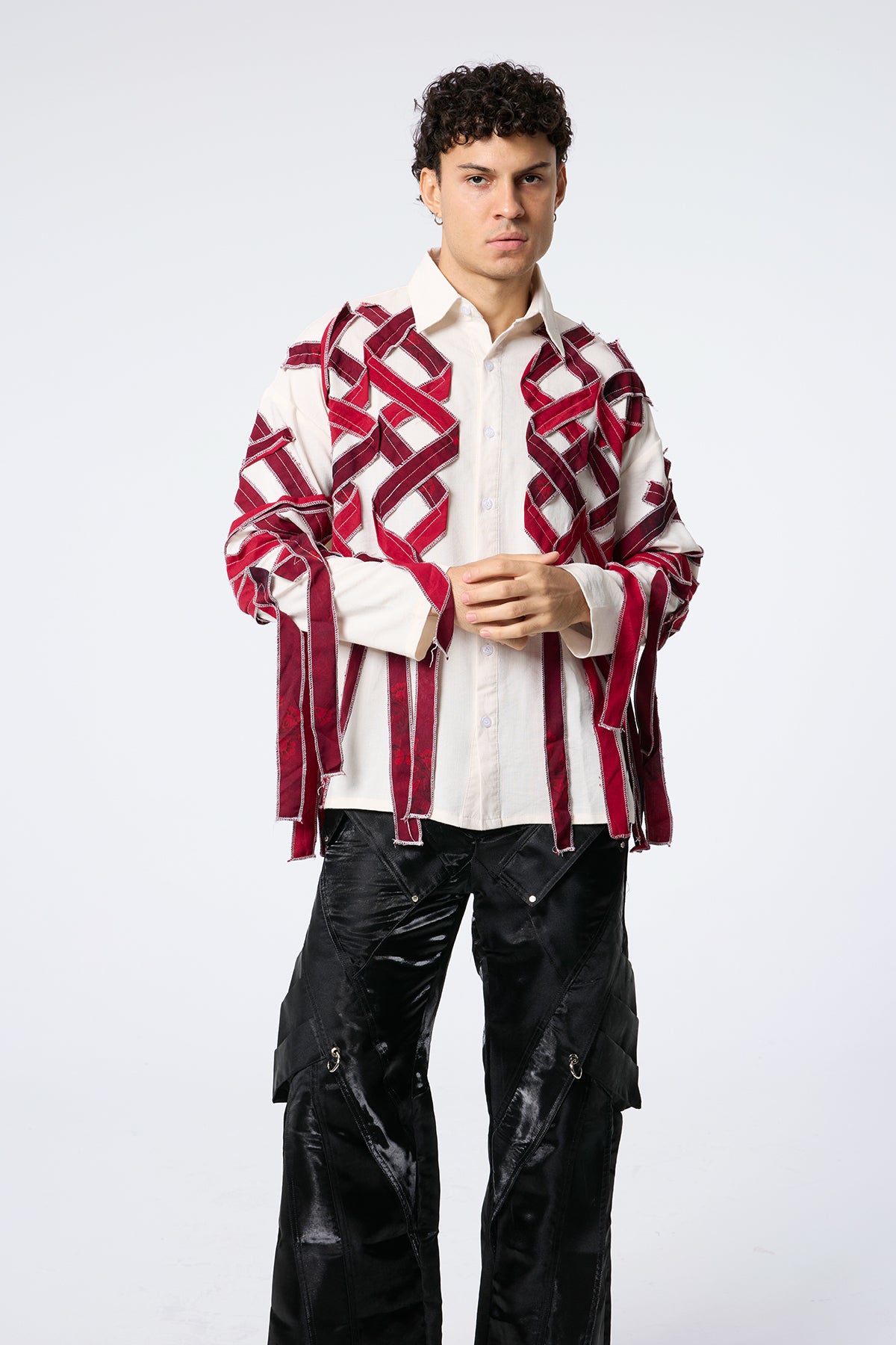 Form Flicker Fringe Long Sleeve Shirts