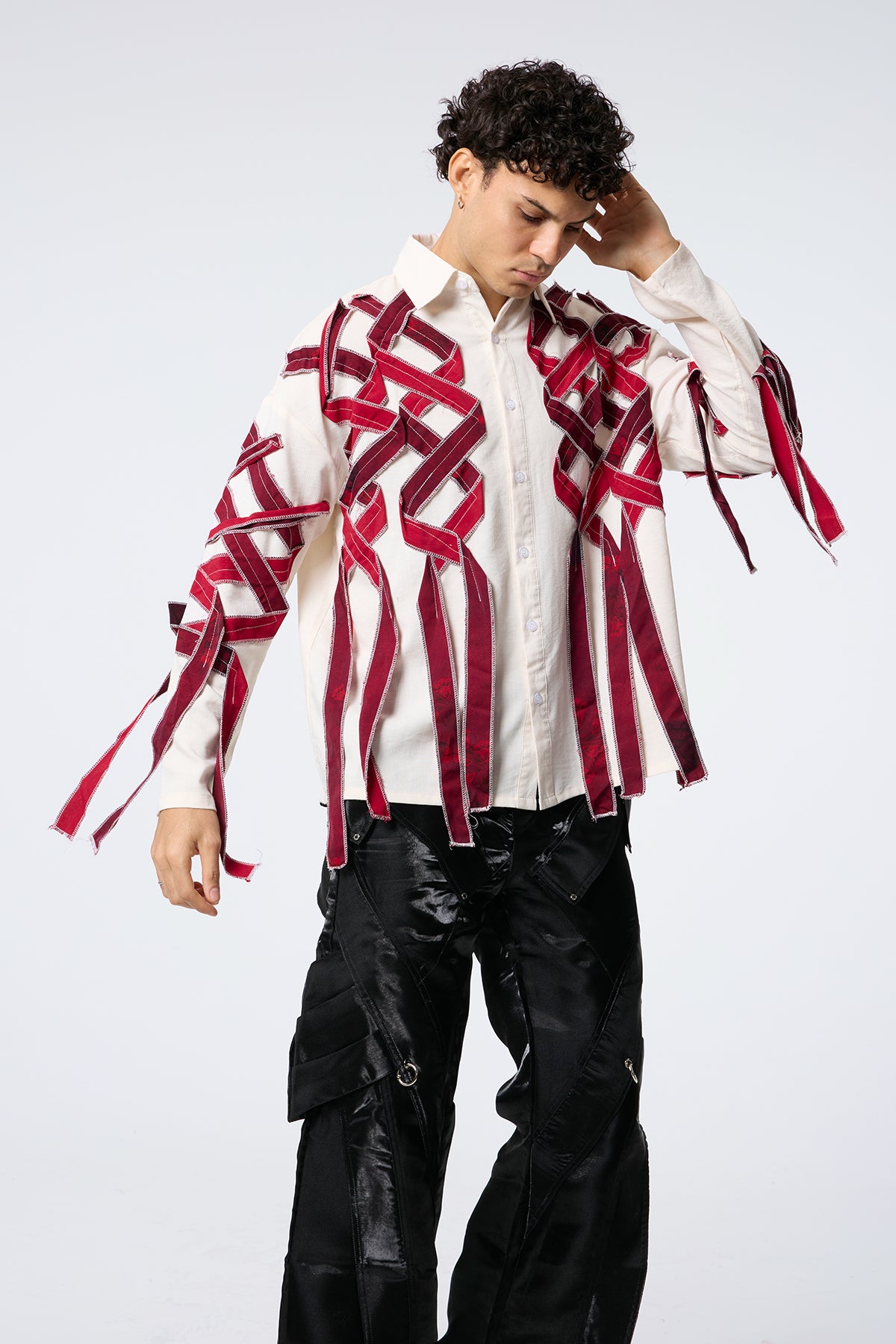 Form Flicker Fringe Long Sleeve Shirts