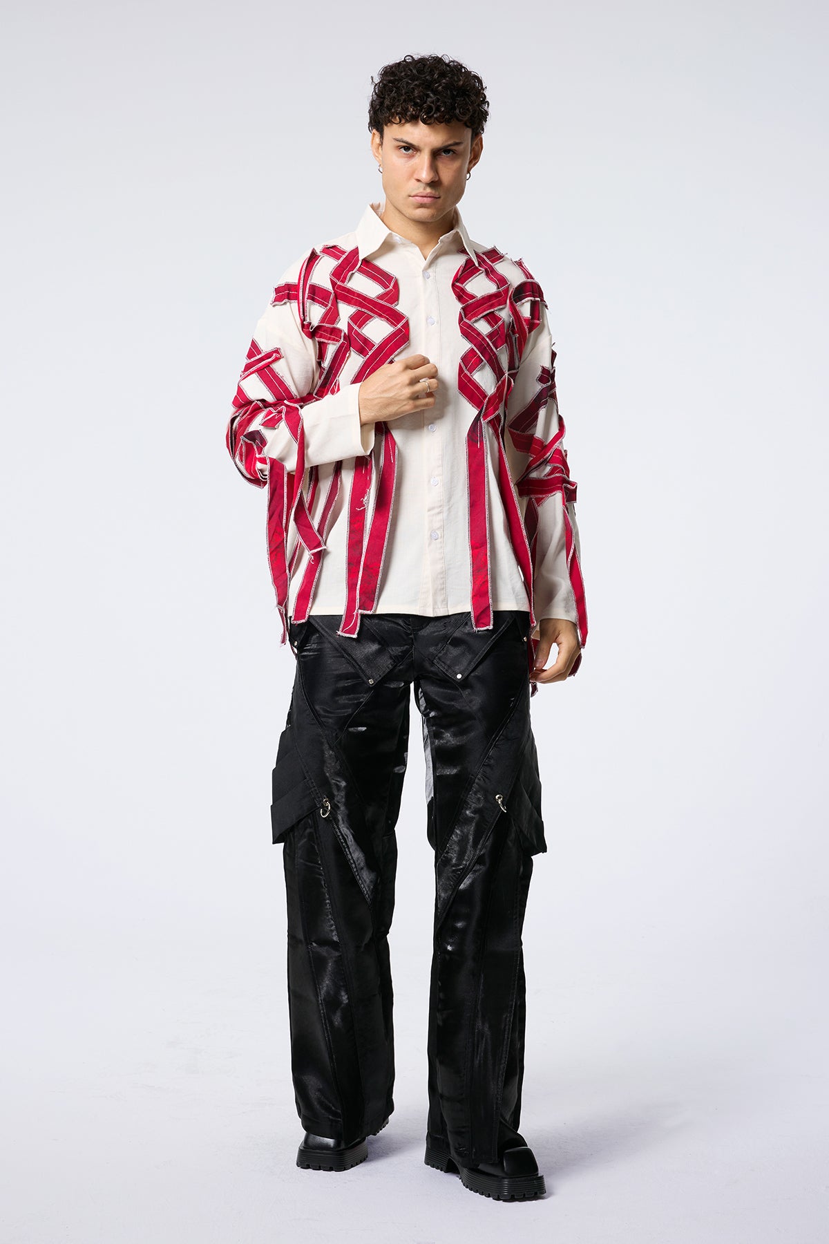 Form Flicker Fringe Long Sleeve Shirts