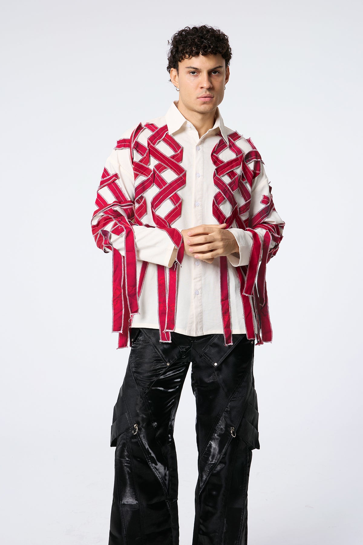 Form Flicker Fringe Long Sleeve Shirts