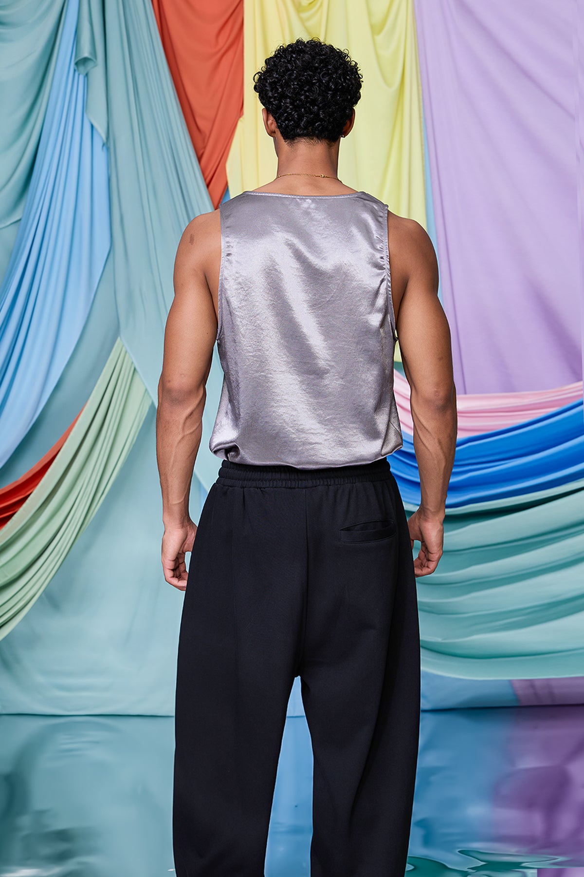 Fractured Soul Metallic Tank Top