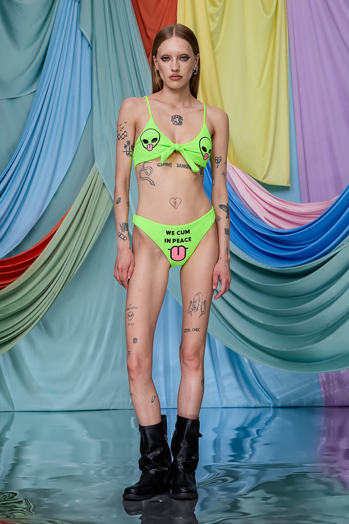 Fresh Lift Print Bikini Two Piece Set