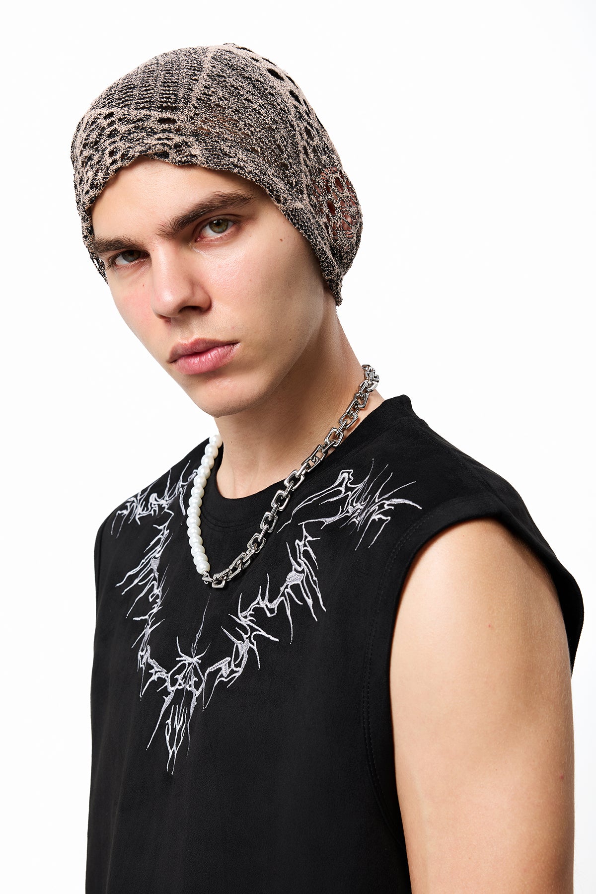 Frost Wrap Cutout Mesh Hat