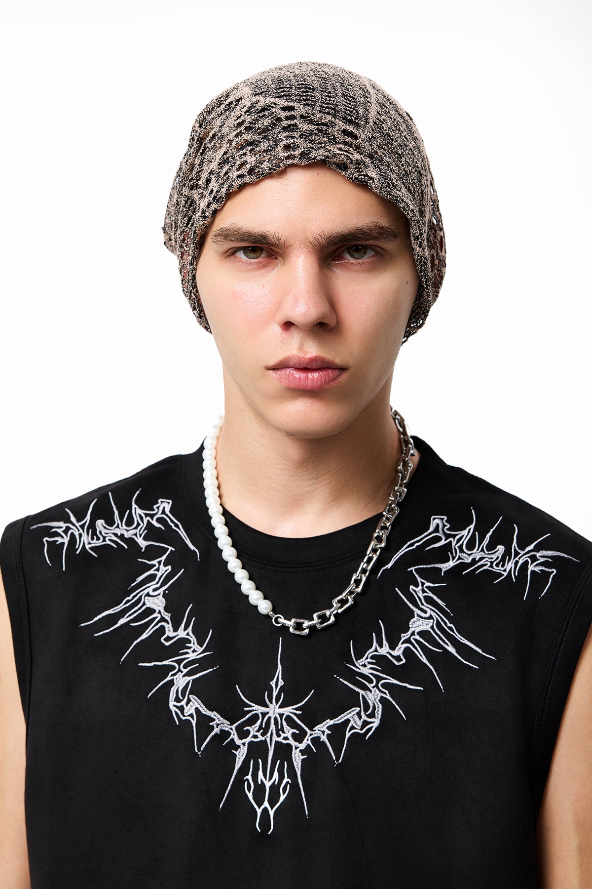 Frost Wrap Cutout Mesh Hat