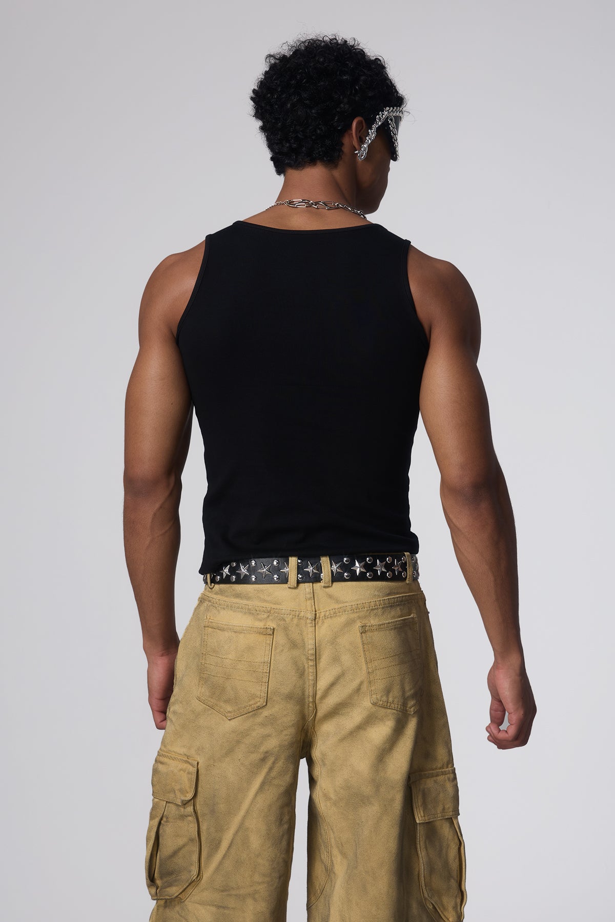 Frozen Stance Metal Cutout Sleeveless Top