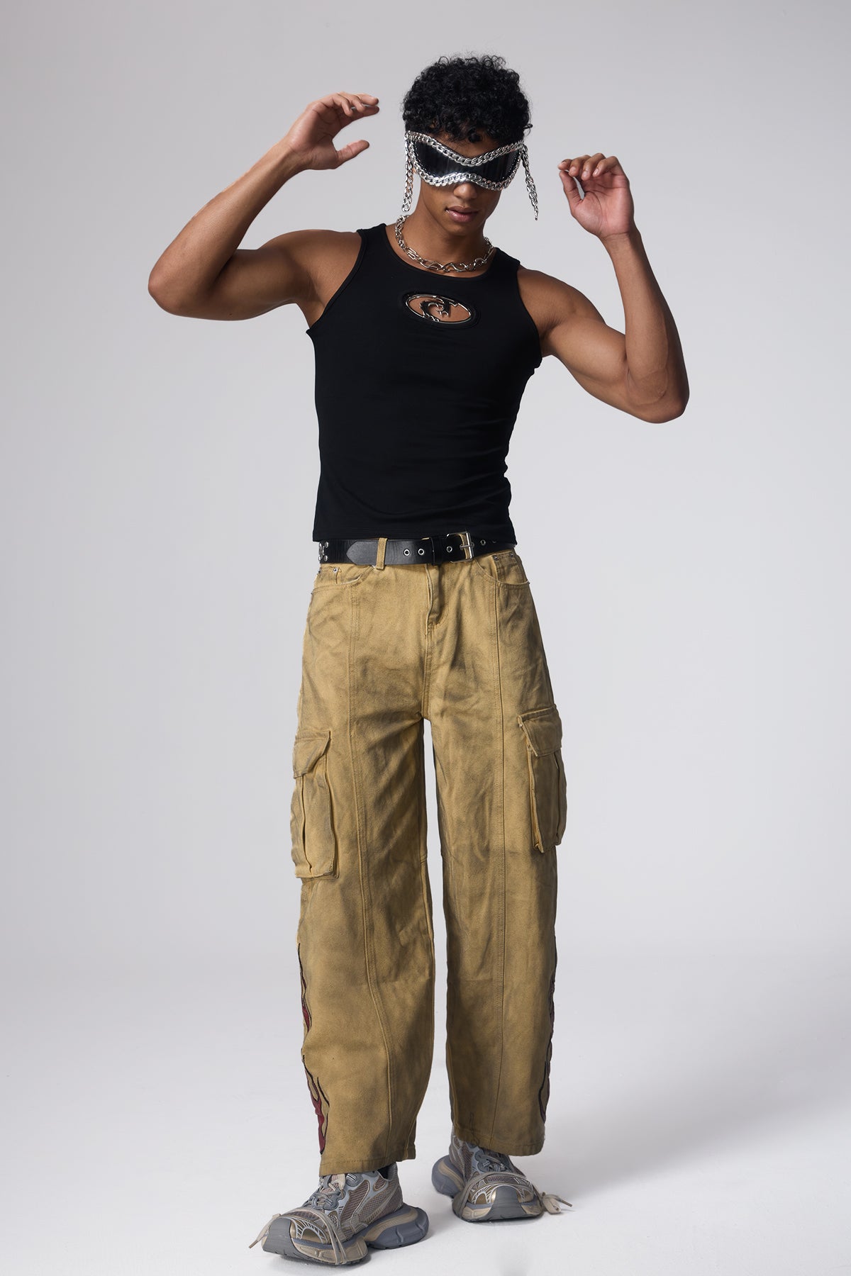 Frozen Stance Metal Cutout Sleeveless Top