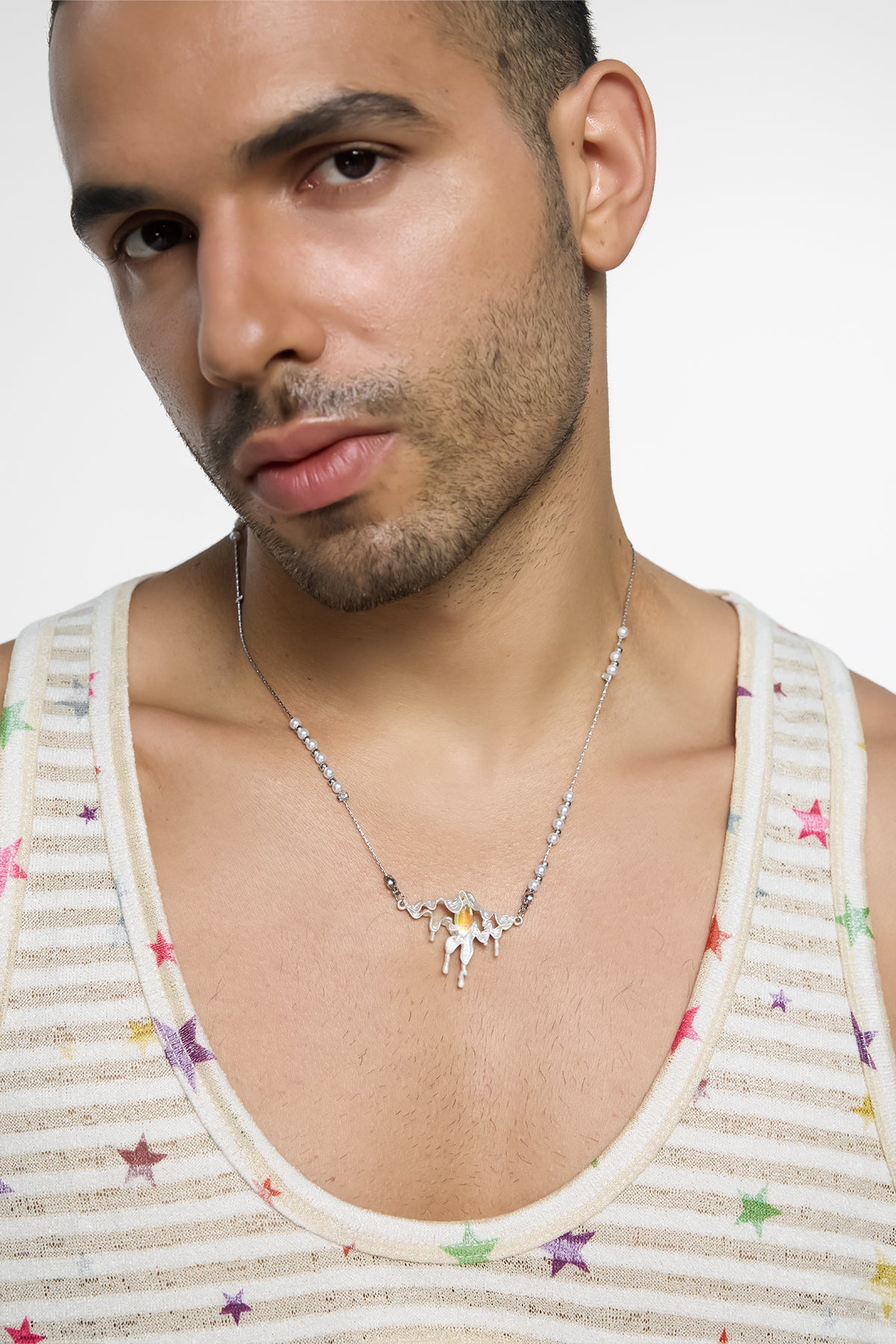 Galvanic Drop Pearl Necklace