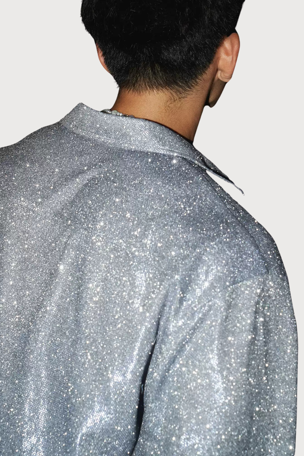 Gem Light Glitter Button Shirt